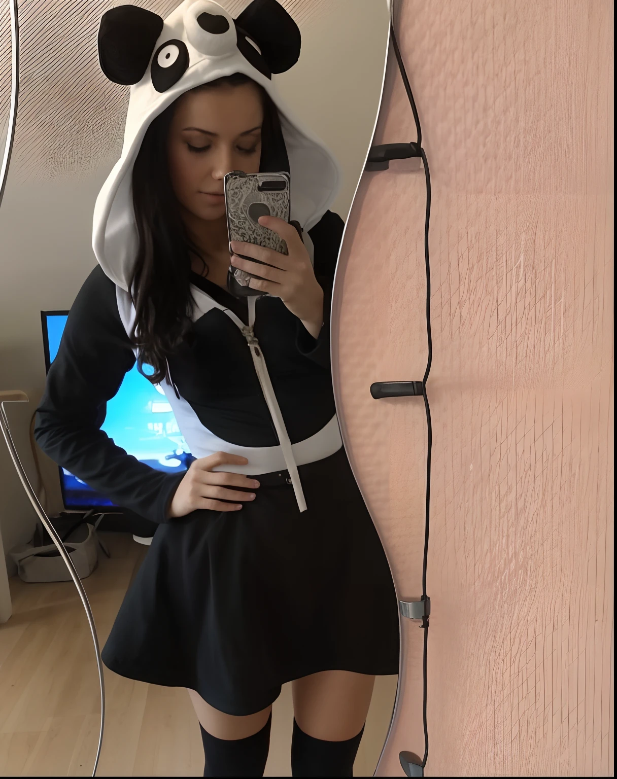 Nackt, small boobs, schmaler Bauch, nass