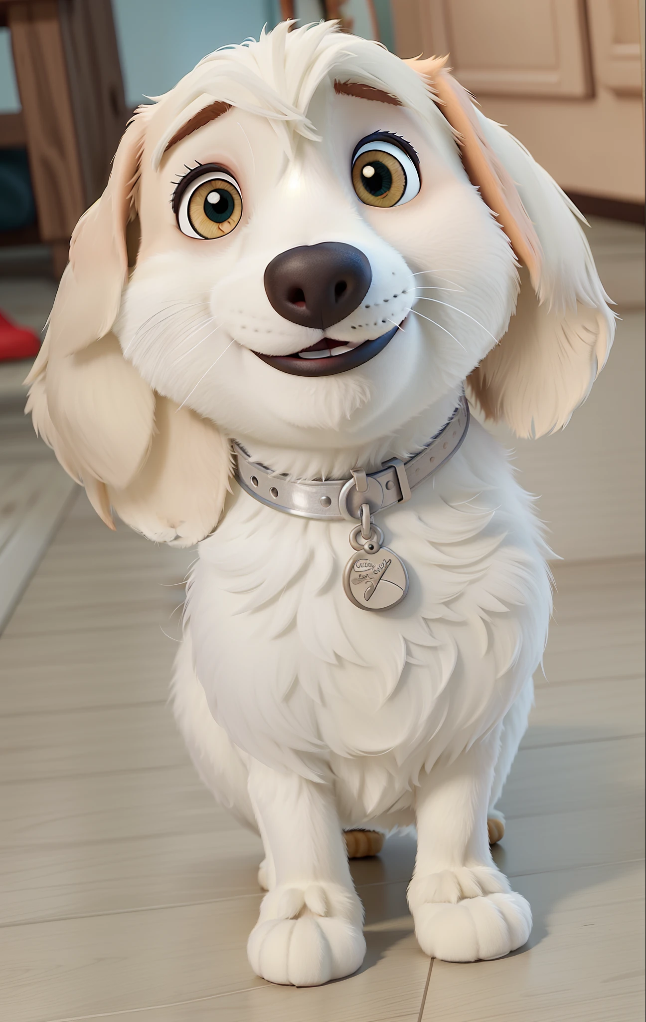 Um cachorro estilo Disney Pixar, alta qualidade, melhor qualidade