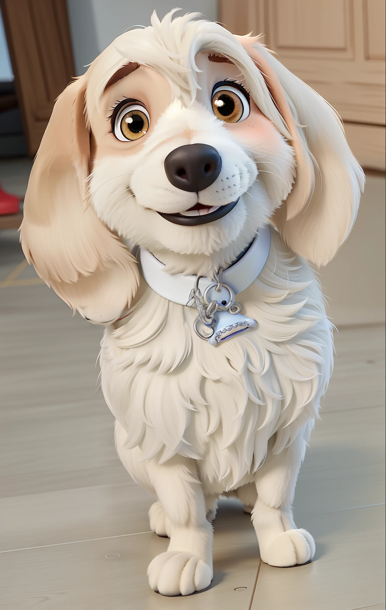 Um cachorro estilo Disney Pixar, alta qualidade, melhor qualidade