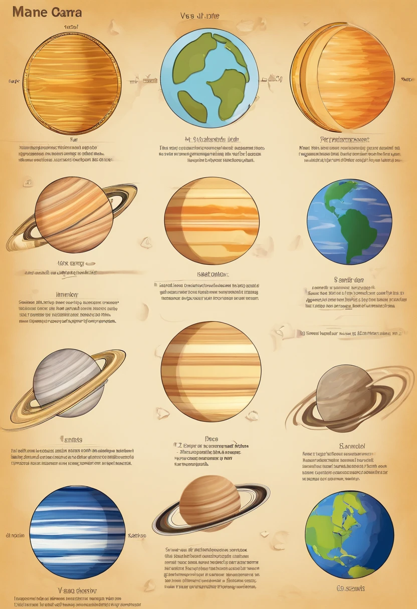Por favor, Create an accurate representation of our solar system. Comece com o Sol no centro da imagem, que deve ser uma estrela amarela brilhante. Em seguida, Add all eight planets into their correct orbits. Starting with the closest to the Sun, They are: quicksilver, Venus, Terra, Marte, jupiter, Saturno, Urano e Netuno. Make sure the relative sizes of the planets are correct relative to the Sun. Os planetas internos, like Mercury and Venus, devem ser menores do que os planetas externos, like Jupiter and Saturn. Ademais, Draw the orbits of the planets, destacando o caminho que cada um segue ao redor do Sol. Don't forget to include details in the characteristics of the planets, Like the bands of Jupiter, Saturn's rings and Earth's coloration, por exemplo. Add the Moon orbiting the Earth and highlight the details of the lunar surface, If possible. Finalmente, Fill the space between the planets with outer space, highlighting the vastness and darkness of space. Make sure the arrangement and scale of the elements accurately represent our actual solar system. This representation should be informative, Educationally and aesthetically pleasing