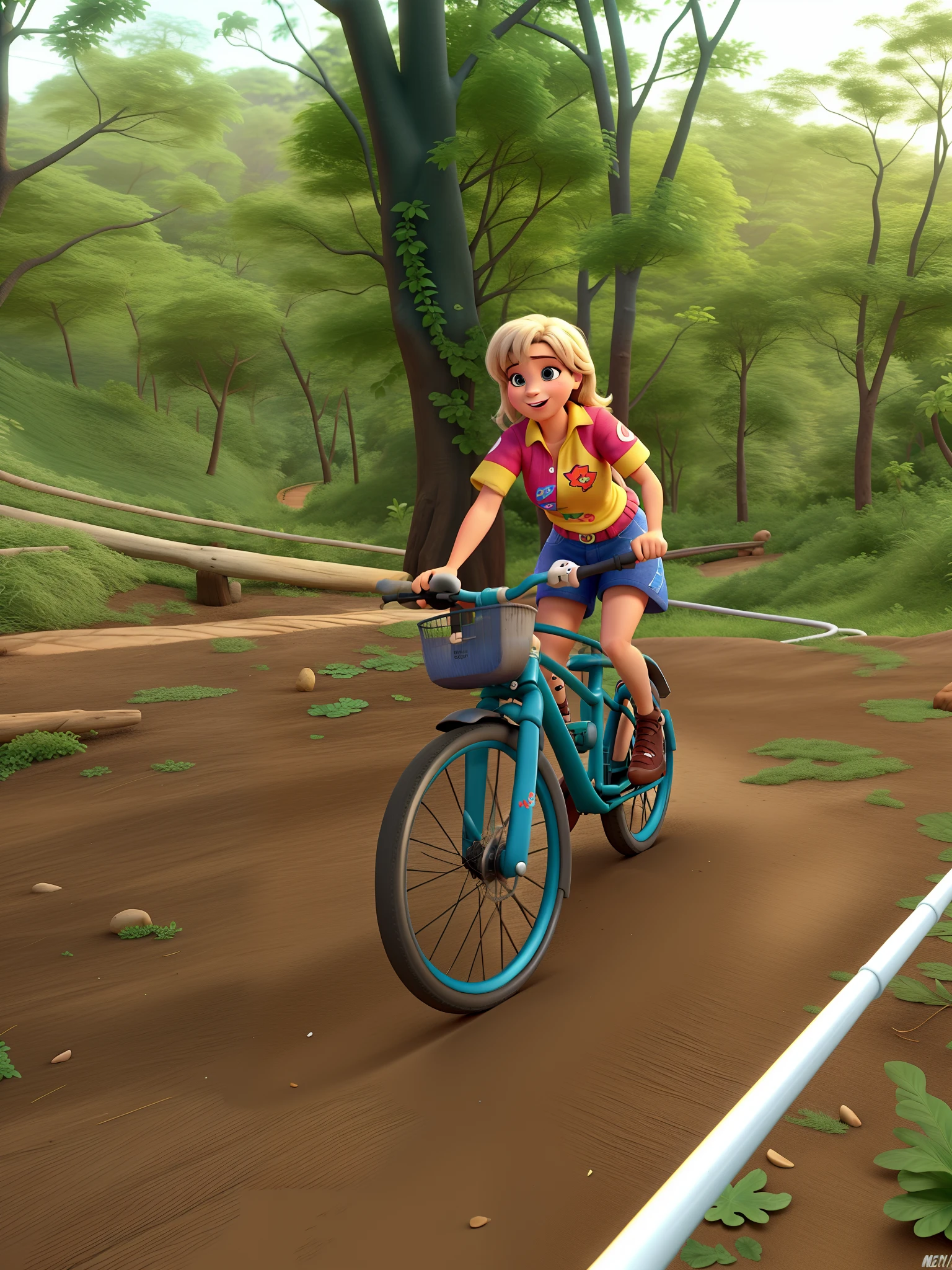 Uma mulher estilo disney pixar, melhor qualidade alta qualidade