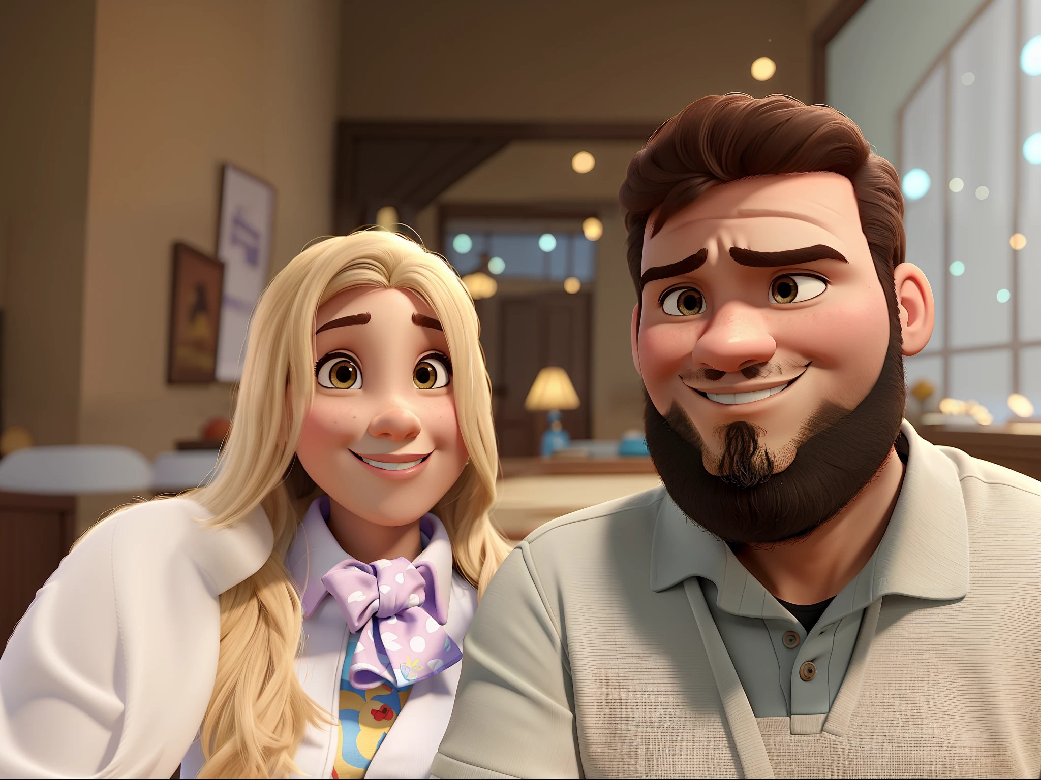 casal estilo disney pixar, alta qualidade, melhor qualidade