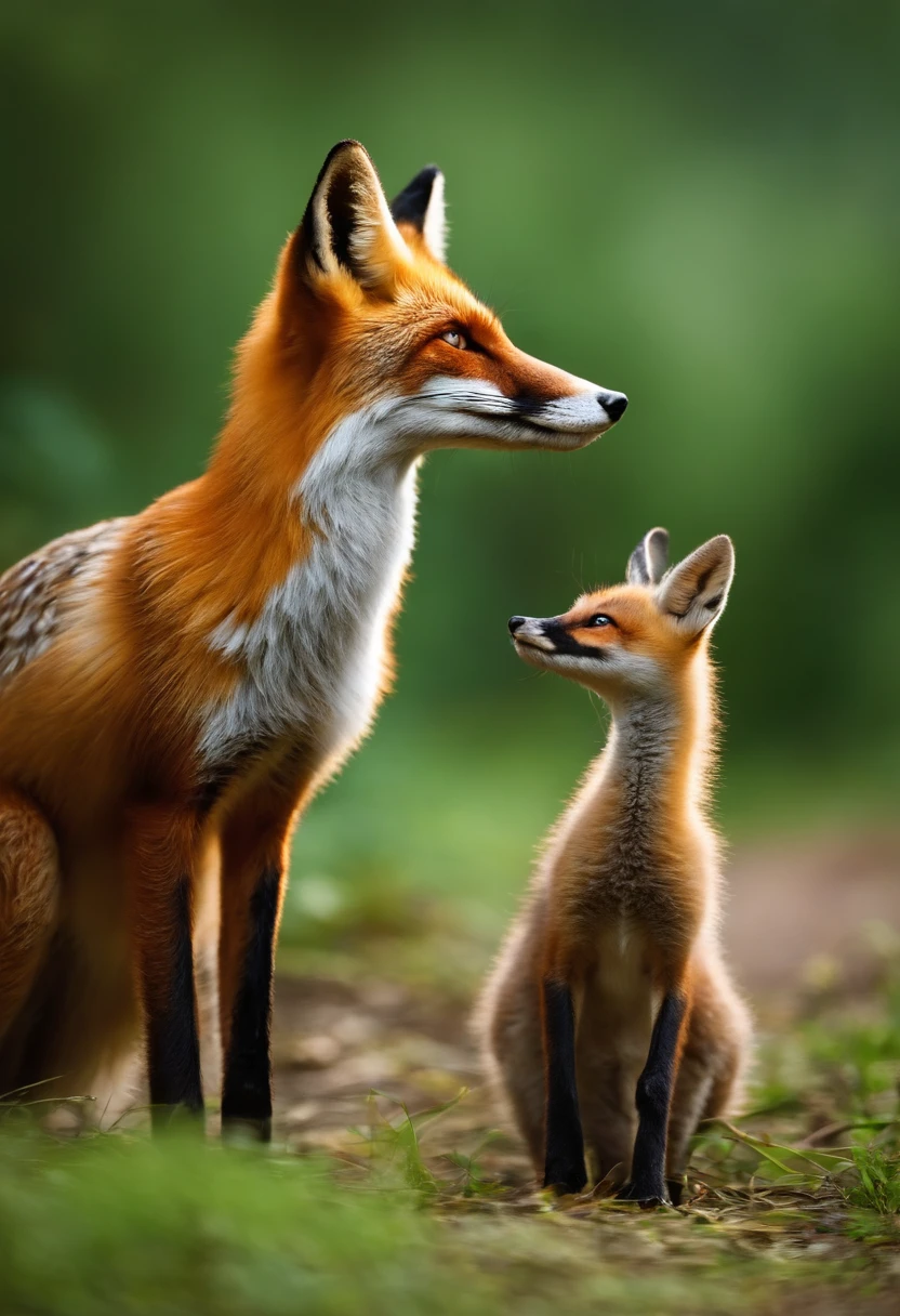 Ali viviam uma raposa e uma cegonha numa floresta. Havia uma profunda amizade entre os dois. One day the fox saw the stork and she began to say, "Brother Saras., A form of greeting or mutual greeting, how are you?? Saras said fox sister, Estou bem, You tell me yours?
