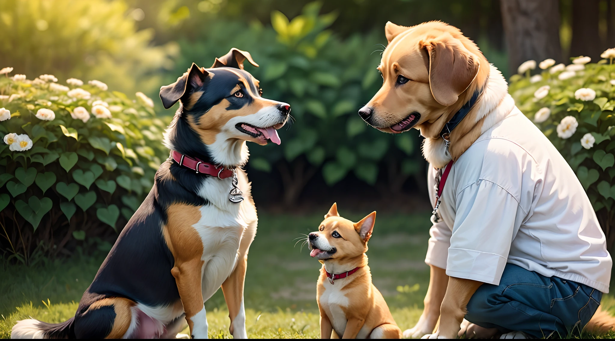 Dog and boy
