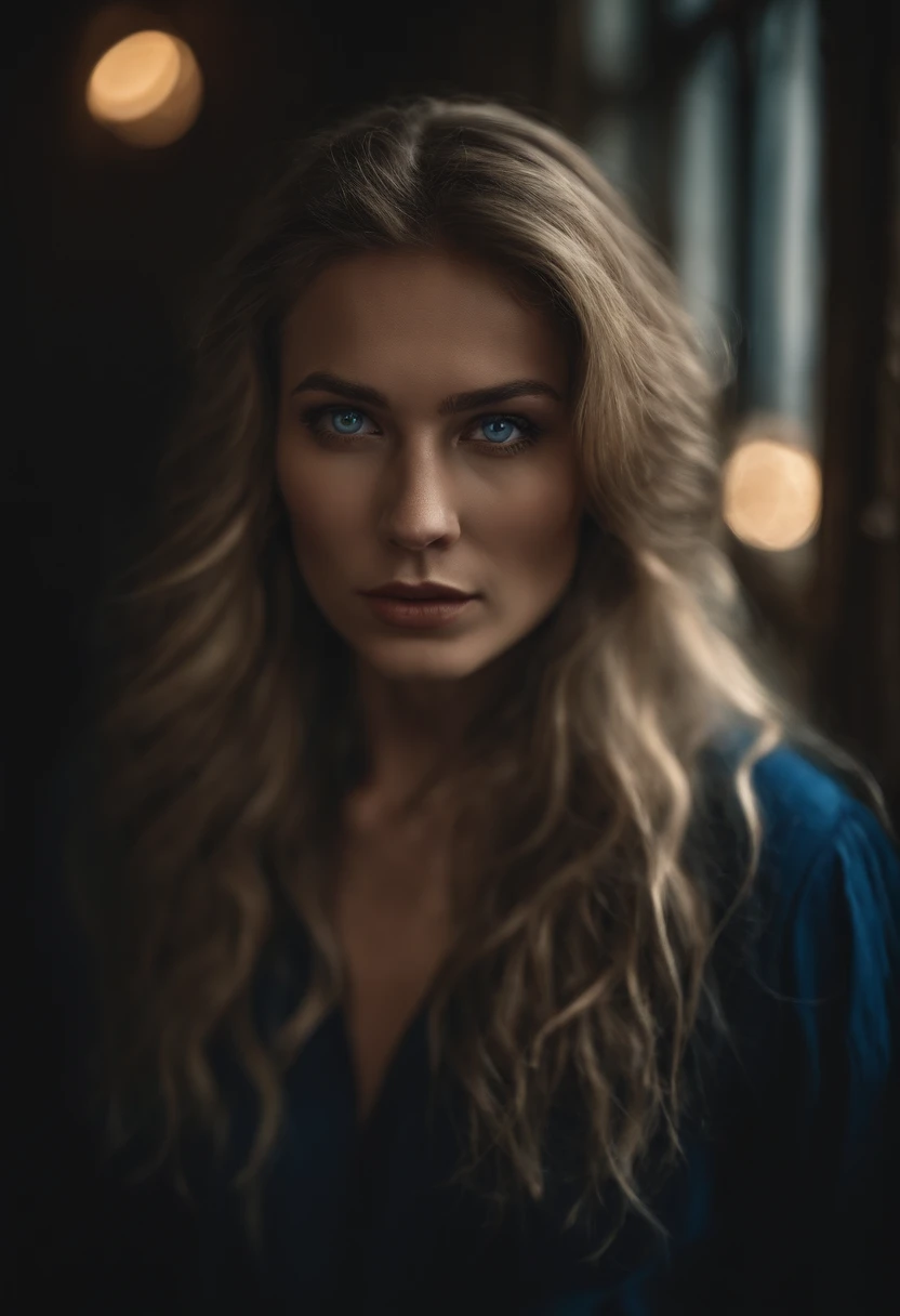 Masterpiece, absurdres,award winning photo, extremely detailed, amazing, fine detail, extremely detailed eyes and face, by lee jeffries nikon d850 film stock photograph 4 kodak portra 400 camera f1.6 lens rich colors hyper realistic lifelike texture dramatic lighting unrealengine trending on artstation cinestill 800 tungsten, beautiful rud_woman, a woman with long blond hair and blue eyes ,perfect rud_face, perfect rud_body, nightclub, drink,