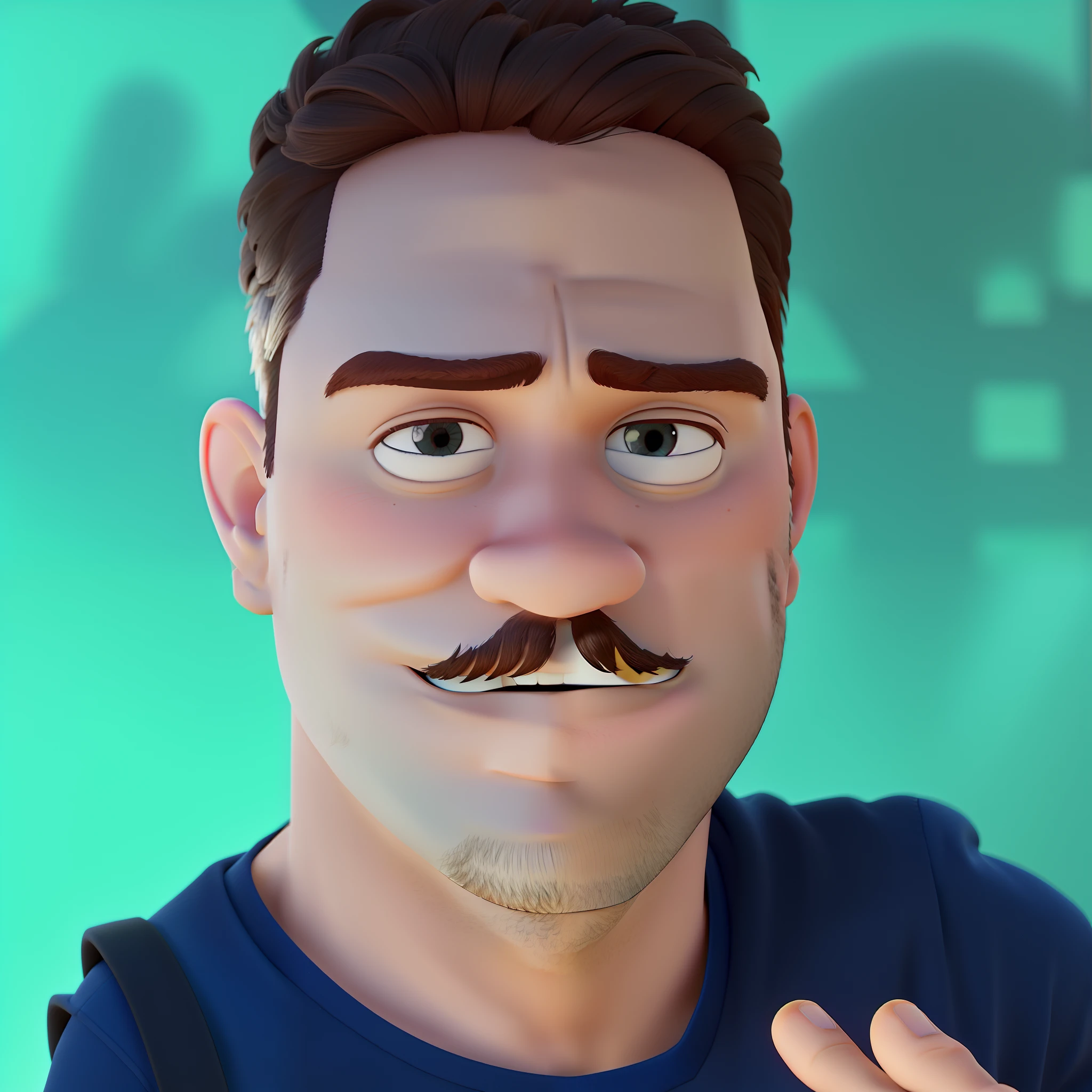 um homem estilo pixar, alta qualidade, melhor qualidade