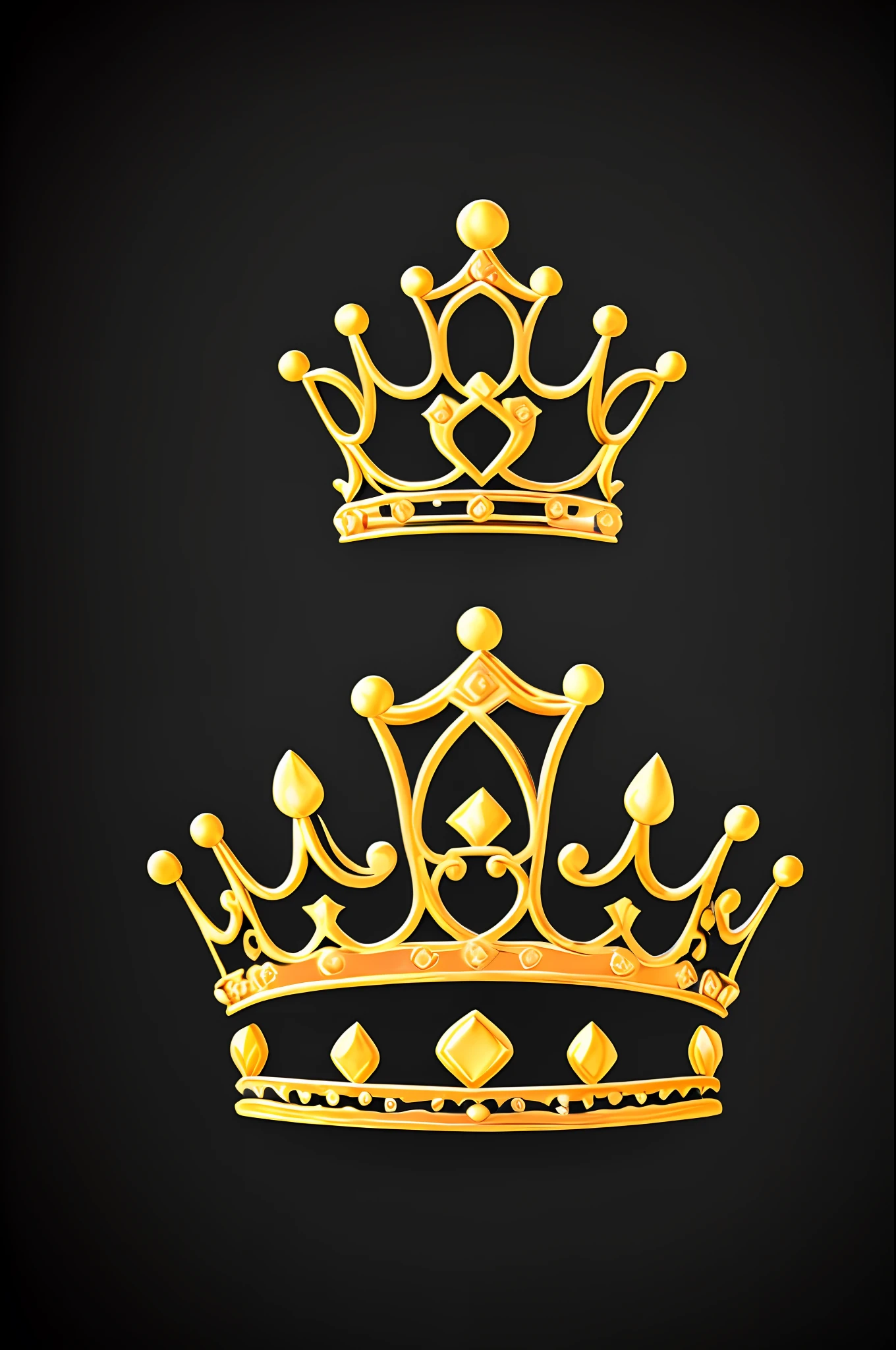 crown black background