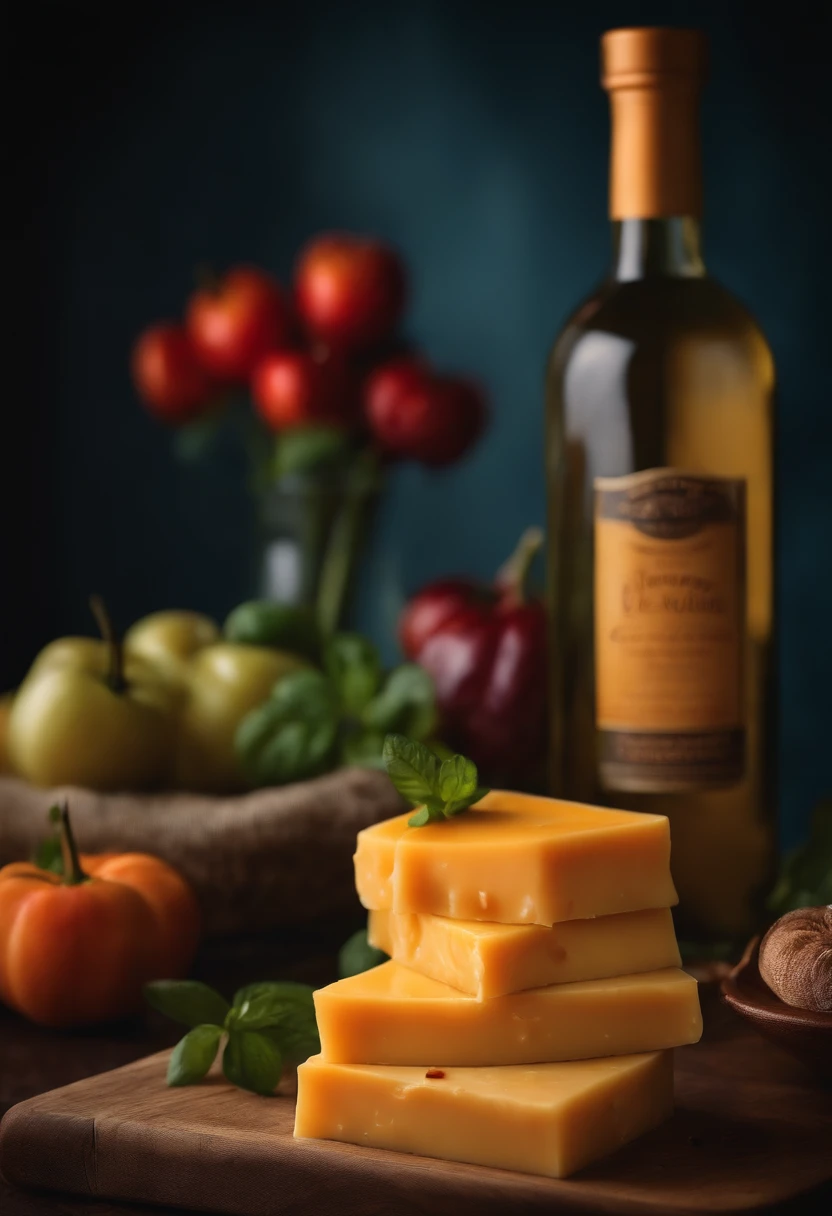 Top quality melted cheddar cheese