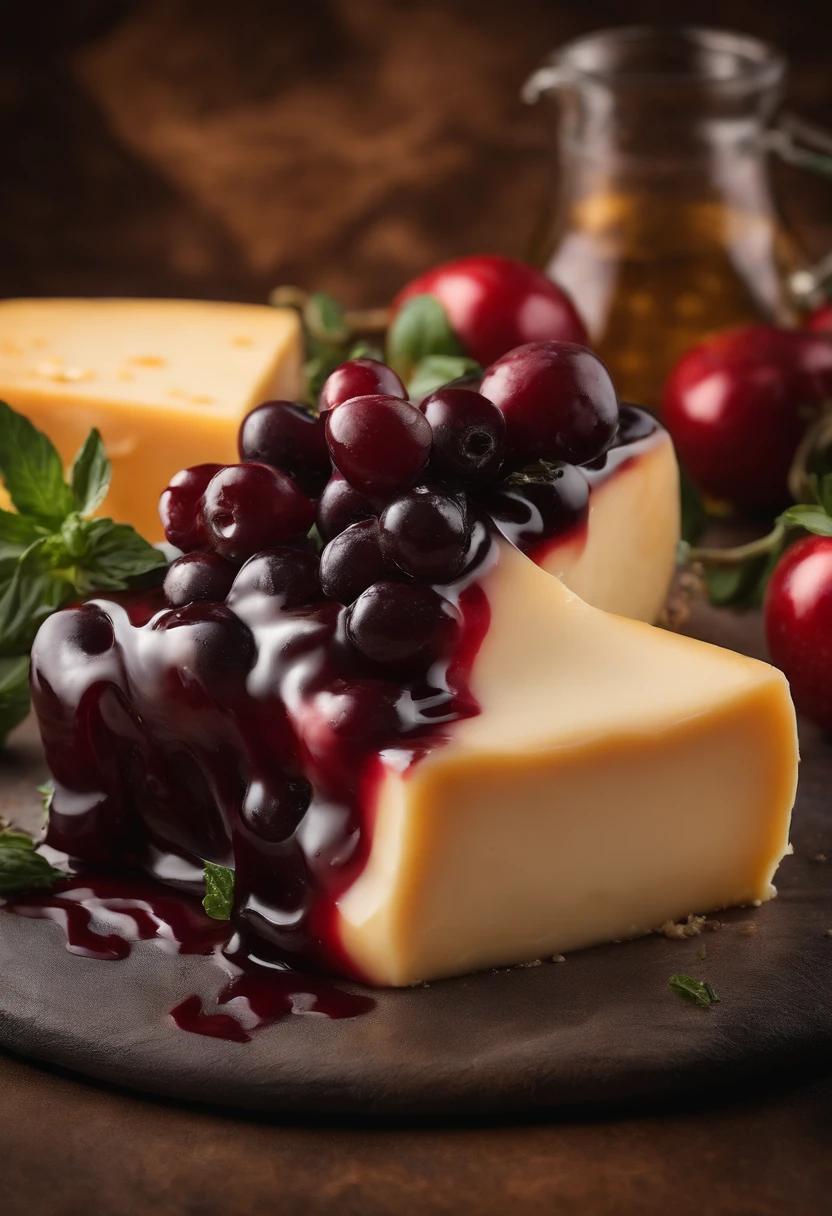 Melted chadder cheese on white background top quality