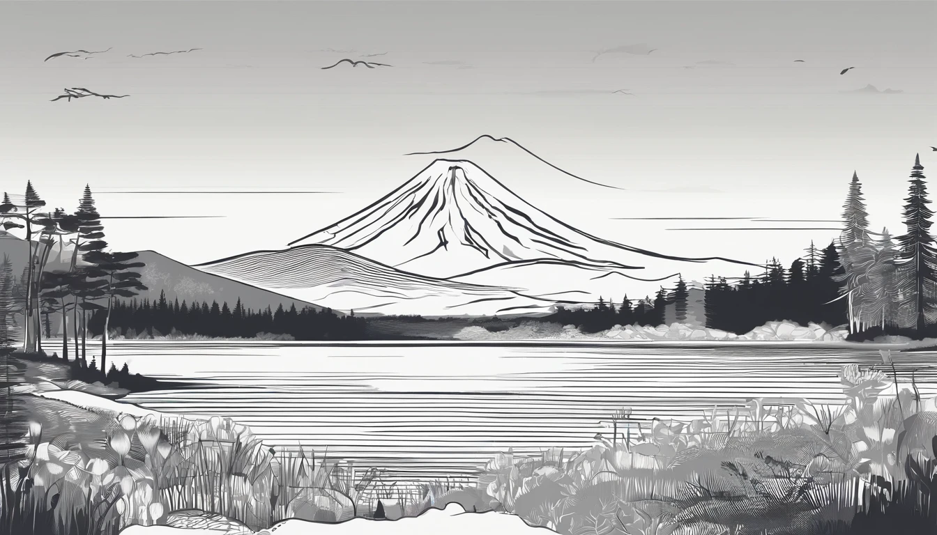 Mt fuji、morning glow、grand、Dynamic landscapes、midwinter、a picture、realisitic