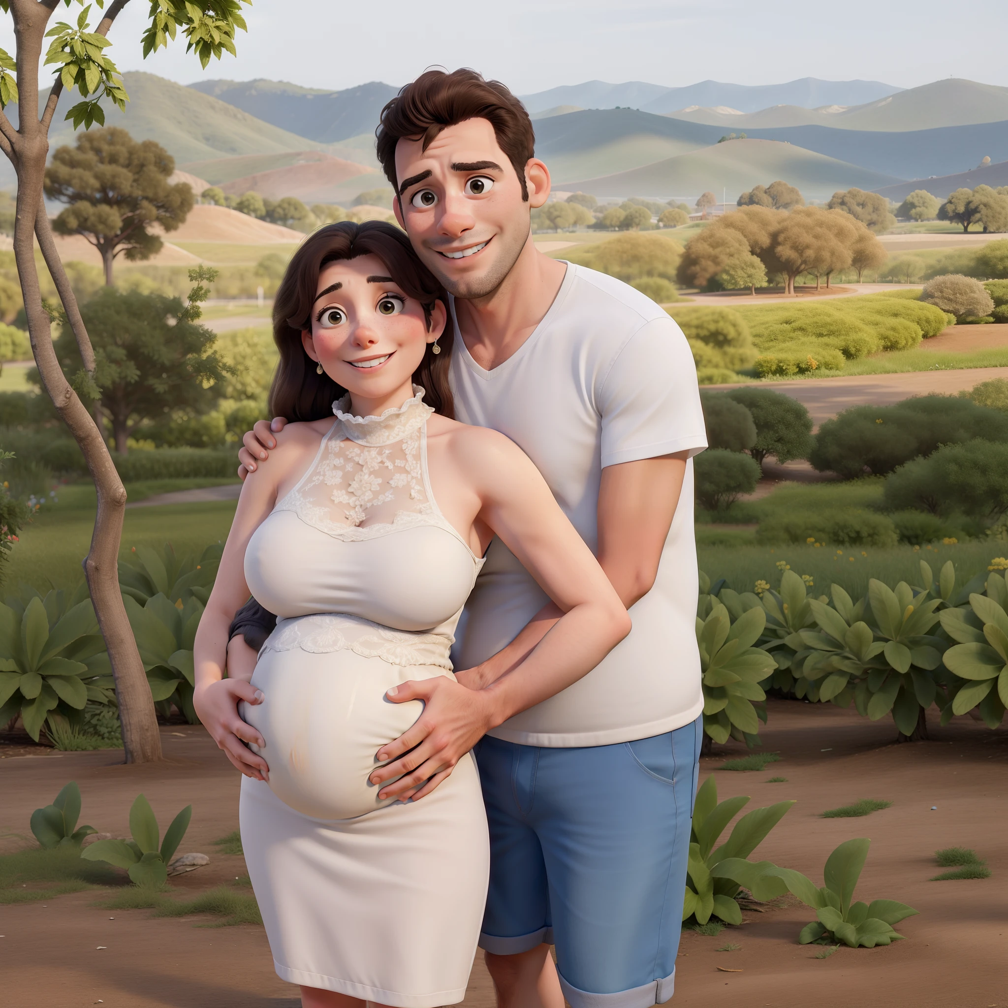 Obra-prima, de melhor qualidade, A couple expecting a , Standing in the park