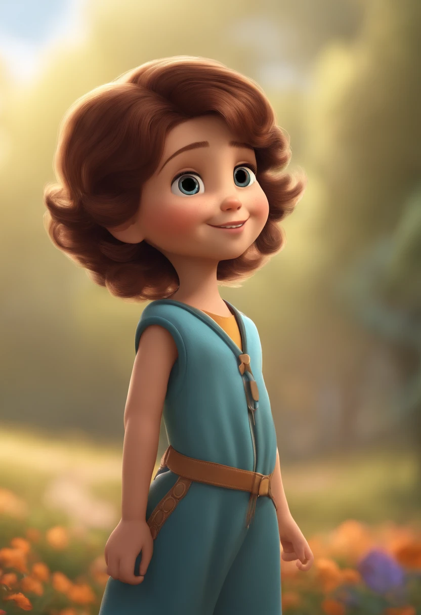 a happy cute kid standing short hair, vestindo uma fantasia espacial, , fundo branco, barnet, Tom, Estilo Pixar, ..3d, desenhos animados, rosto detalhado, asymmetrical 16k, cantoria, segurando um microfone, music, cantoria, Cantar