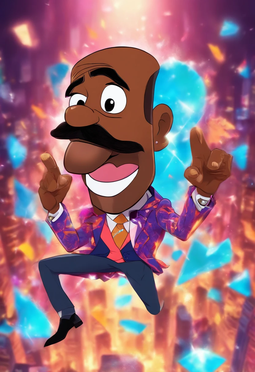 steve harvey as a cartoon puppet chaRACTER