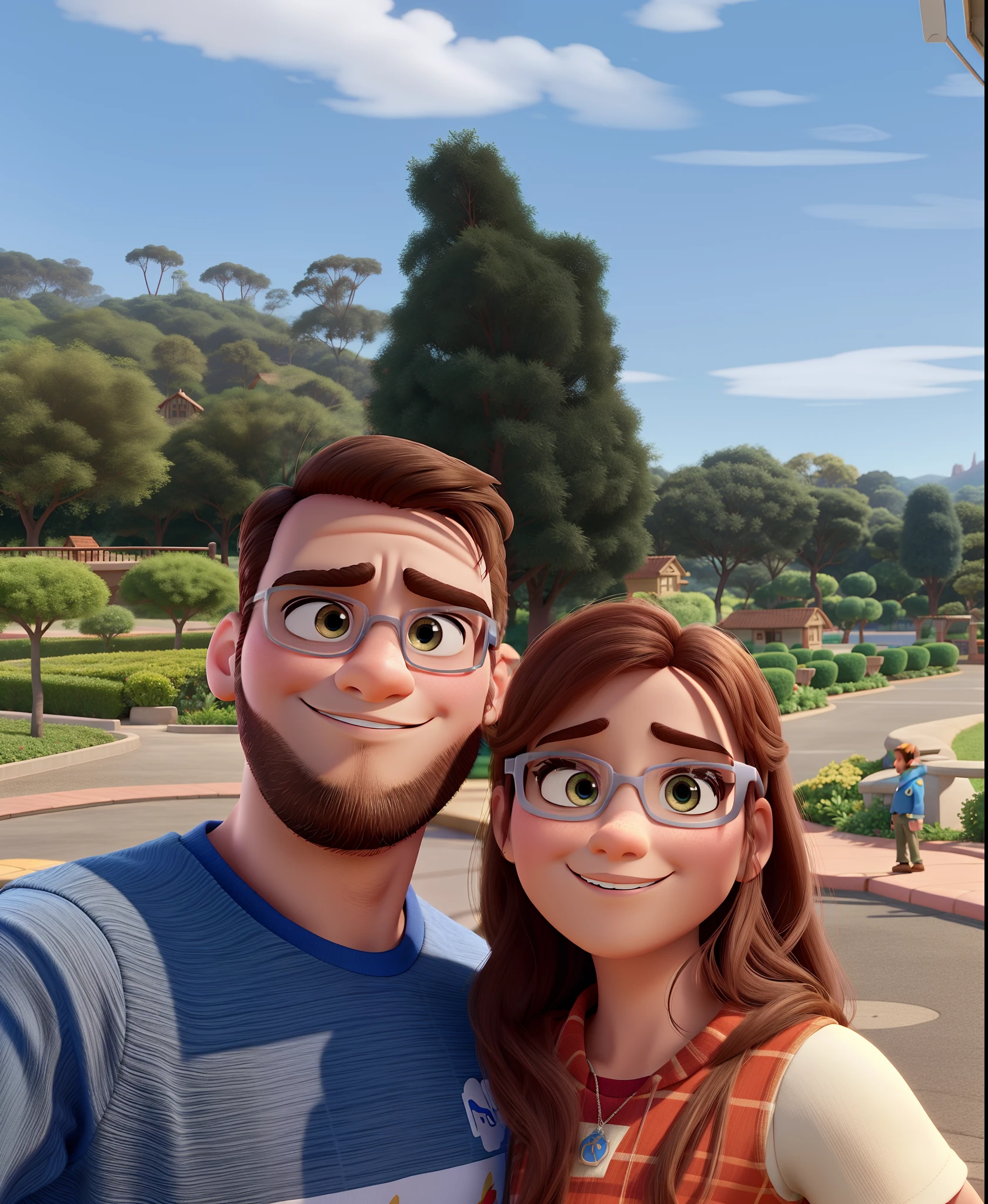 Homem e mulher estilo Disney pixar alta qualidade melhor qualidade