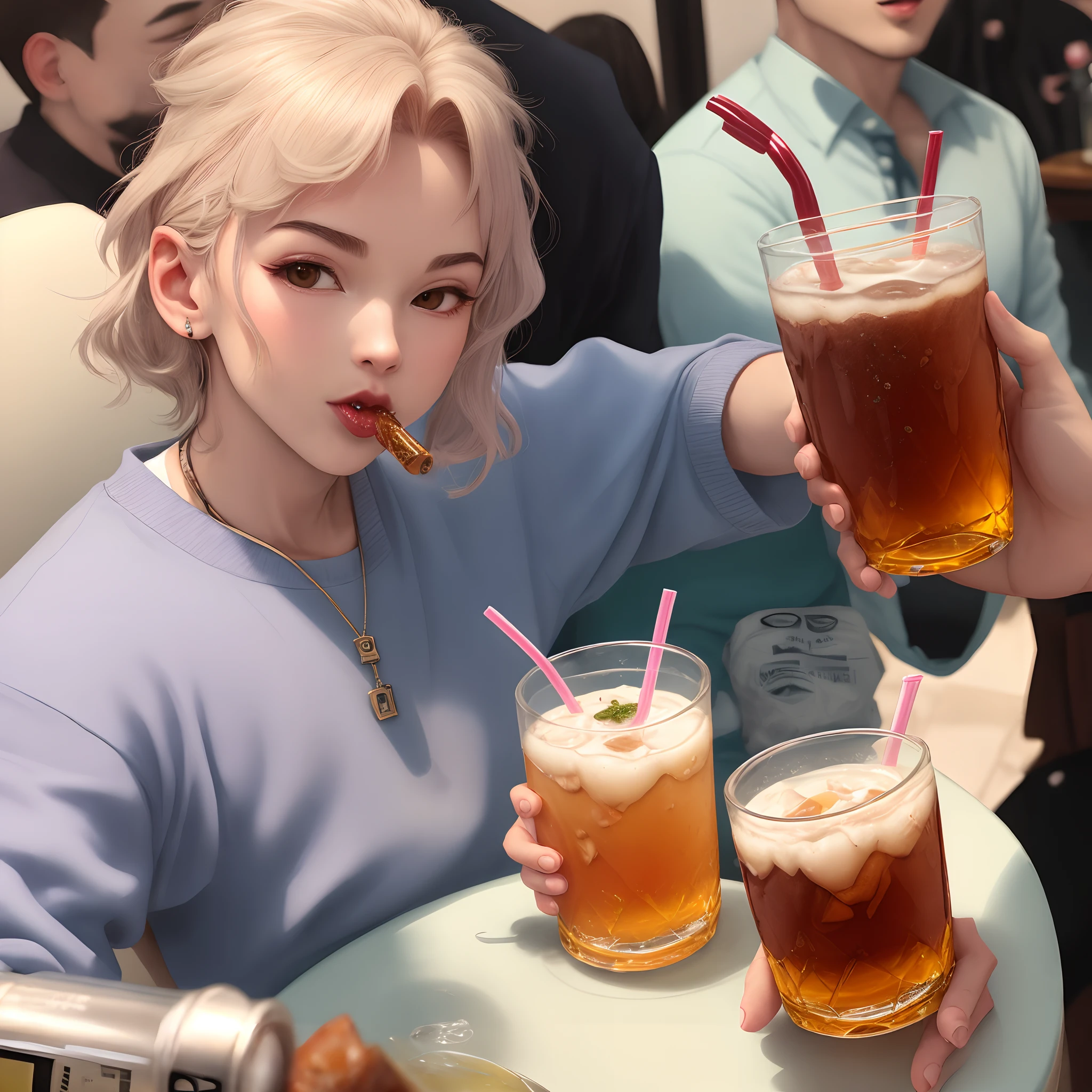 Gojo sipping lean