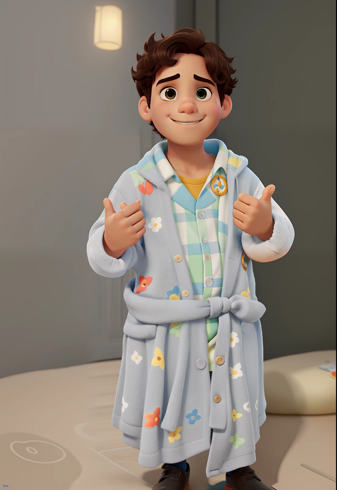 Um estilo disney pixar poster, 5 anos