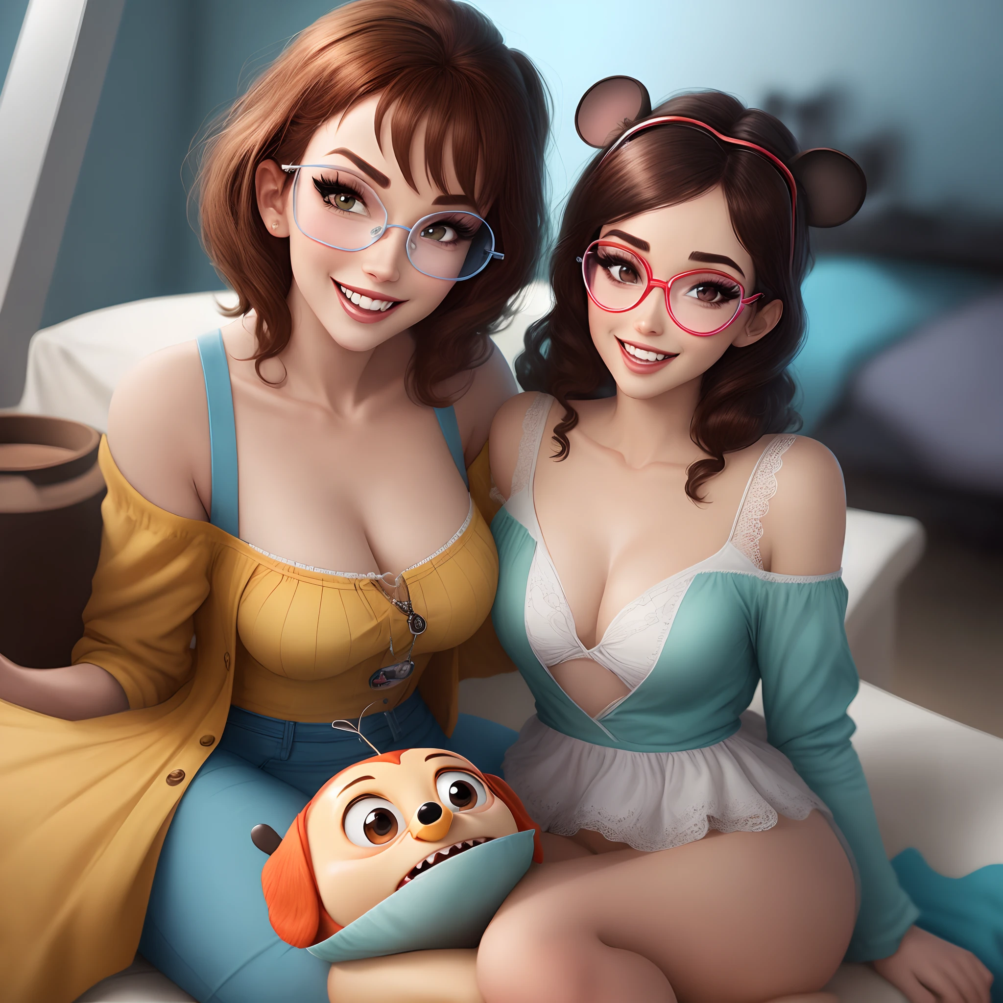 Dentista mulher disney Pixar oculos