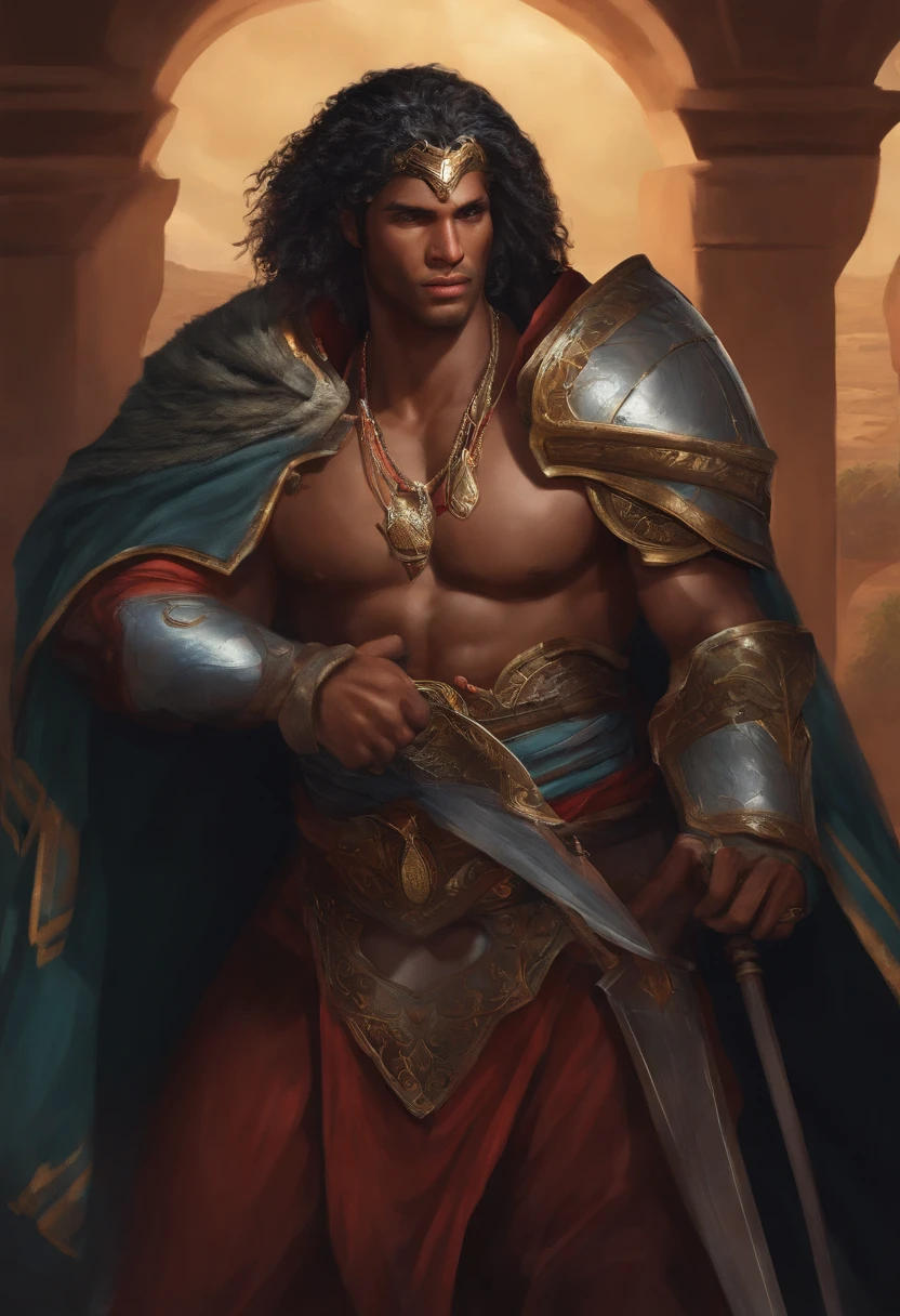 crie uma imagem de um personagem pra rpg que seja atleta