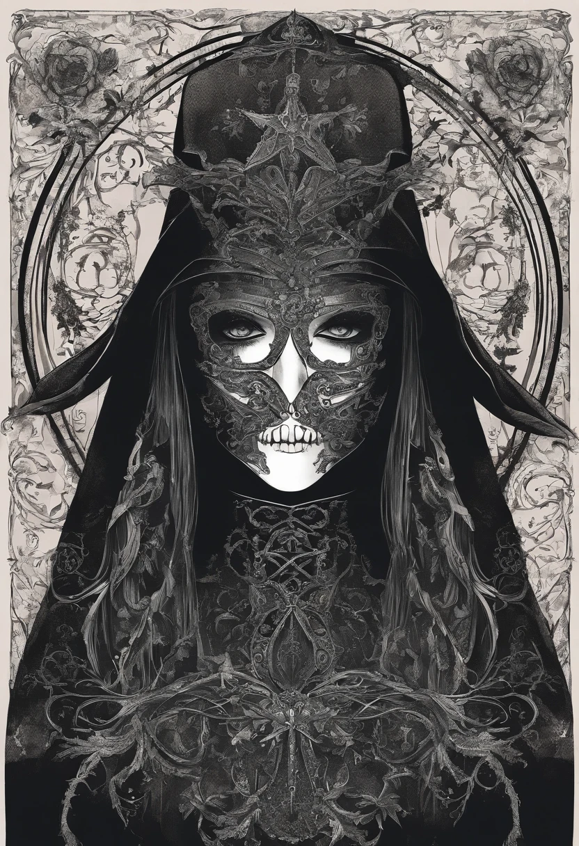 Female plague doctor sexy witch beak mask