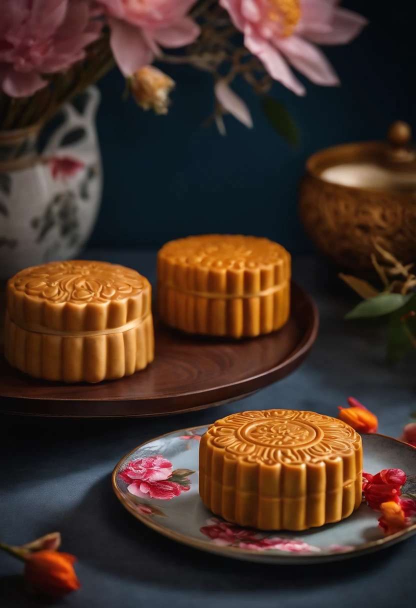 clew:A photo full of Mid-Autumn Festival atmosphere,It shows delicious mooncakes and a bright moon。in the photo,A plate of beautiful mooncakes is placed in a traditional mooncake box,The surface of the mooncake is painted with delicate patterns and patterns,Exudes an enticing aroma。Next to the mooncake box is a guzheng and a bouquet of brightly colored chrysanthemums,Added to the festive atmosphere。in distance,Bright moonlight shines in a tranquil landscape,The moon hangs in the sky,It's as if you're close to the viewer。 To take this photo,I chose a high-performance digital camera,Such as the Sony Alpha 7R IV,Pair it with a high-quality macro lens,Such as the Sony FE 90mm f/2.8 Macro G OSS。The camera settings are at the appropriate aperture,Such as f/4,To ensure the clarity of mooncakes and details。Select the appropriate value for shutter speed,to determine the brightness and detail of the photographed moon。White balance is set to the appropriate mode,to restore authentic colors and atmospheres。 During filming,I focus on capturing the details and colors of mooncakes,and the brightness and shape of the moon。By adjusting the light and angle,I tried to highlight the delicacy and deliciousness of mooncakes,And the purity and mystery of the moon。ao mesmo tempo,I also used proper background arrangements and props,In order to create a strong atmosphere of the Mid-Autumn Festival。 The final photo will show a picture full of the atmosphere of the Mid-Autumn Festival,Delicious mooncakes and bright moons were recorded。Every element in the photo will convey feelings of warmth and blessing,Let the viewer feel the joy and reunion of the Mid-Autumn Festival。