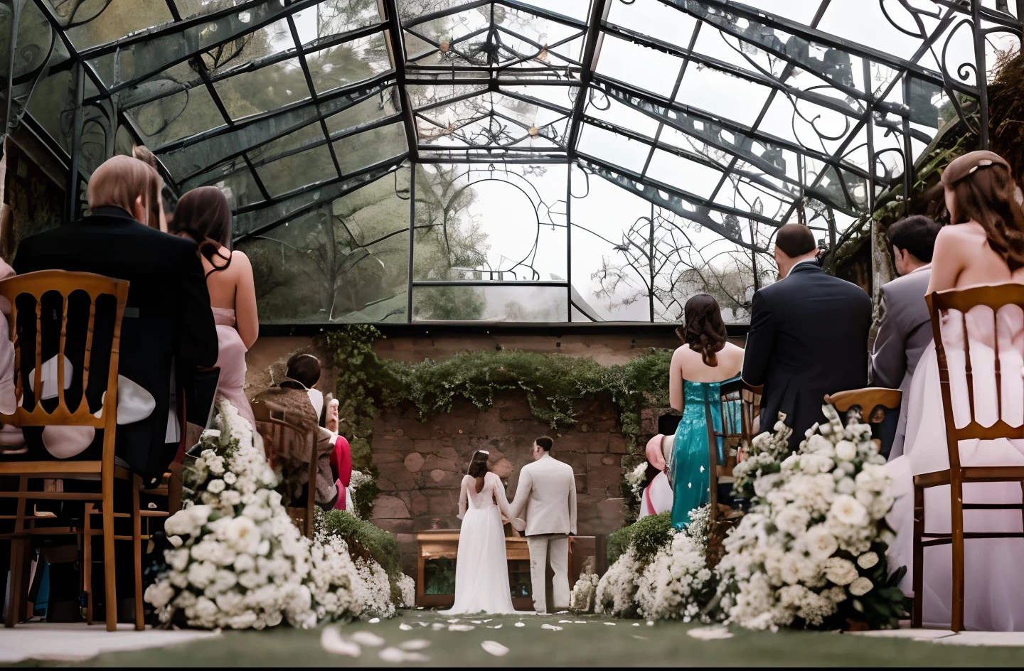 "Romantic love story set in a picturesque location with a dreamlike atmosphere and soft lighting."