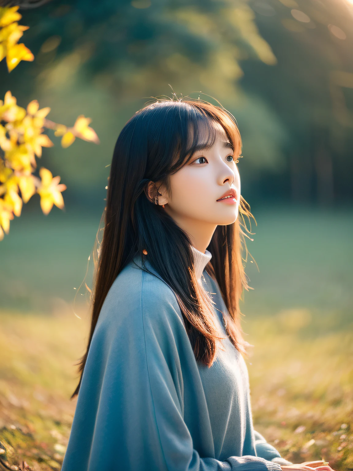 best quality, (photorealistic:1.4), (ulzzang-6500-v1.1:1.0), beautiful woman, spiritual, prayer,