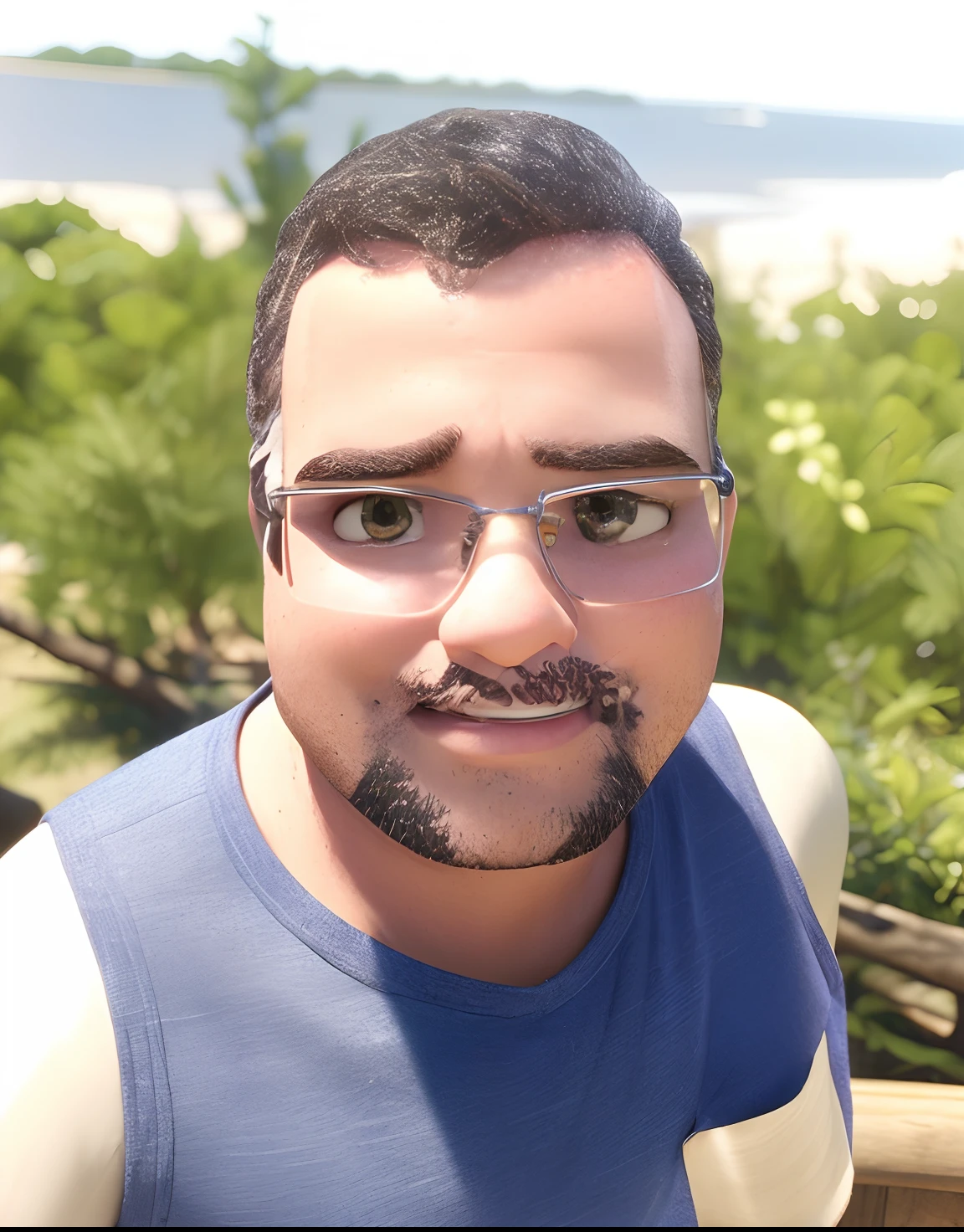 Um homem estilo Disney Pixar, alta qualidade, melhor qualidade