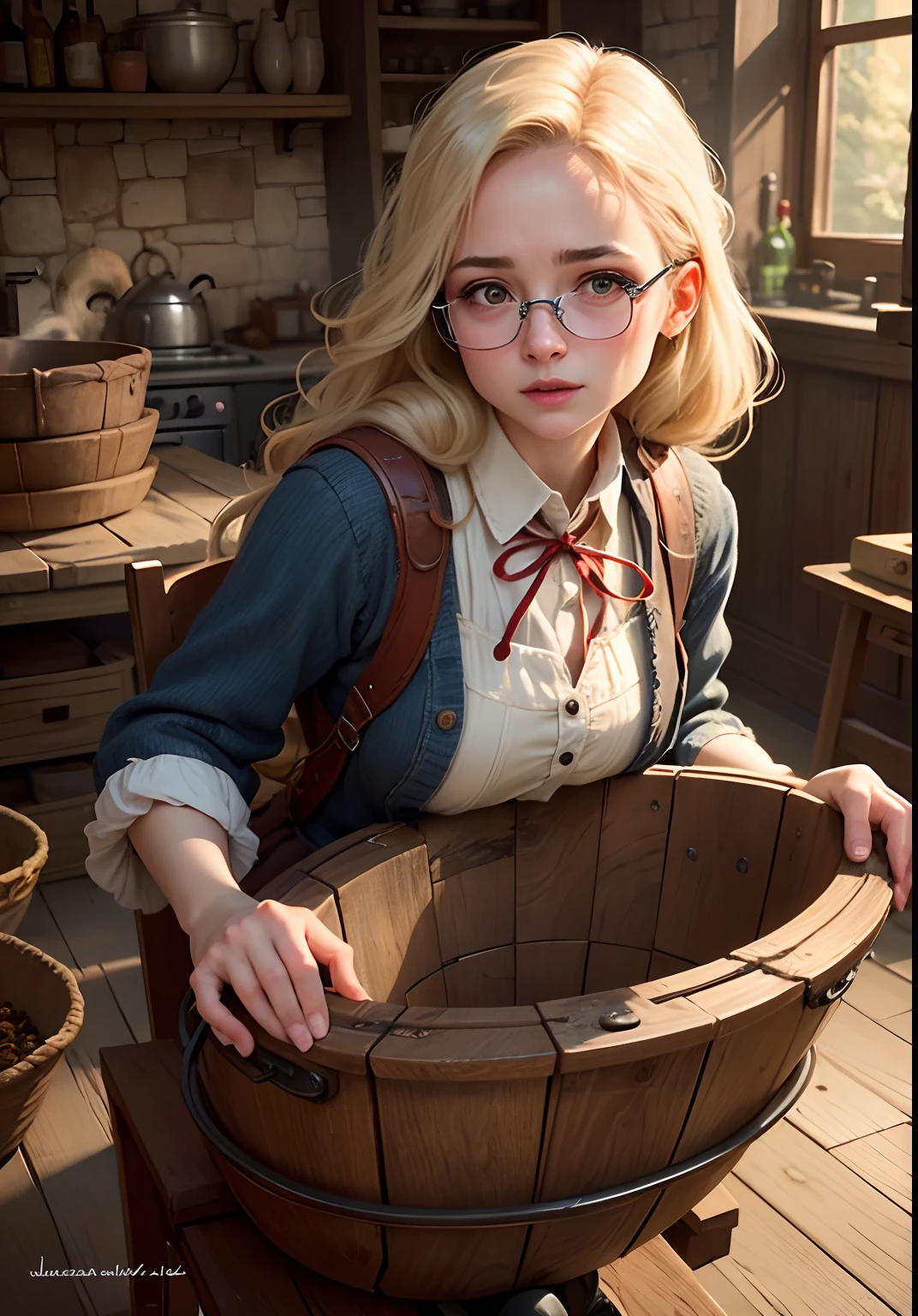 Potter's wheel neck　Beautuful Women