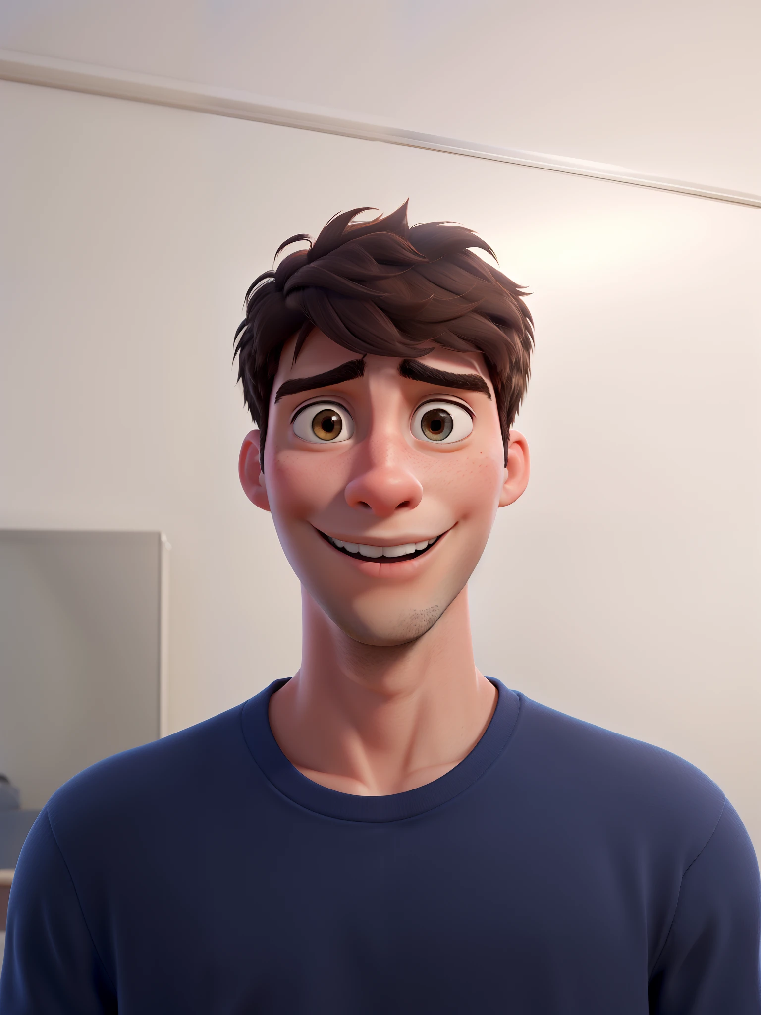 A young man on the cover of an animated film
