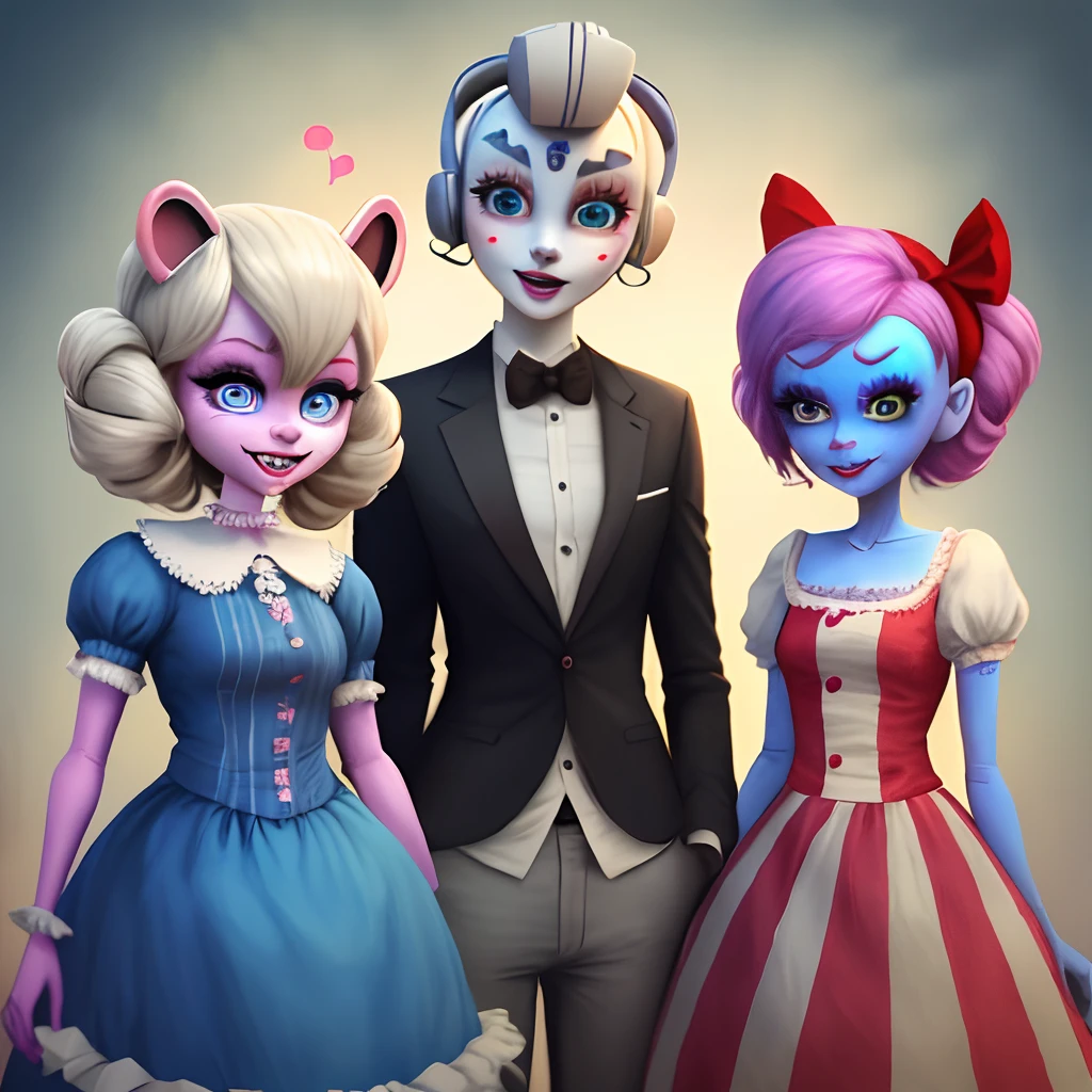 Ballora,mangle, lolbit and circus baby