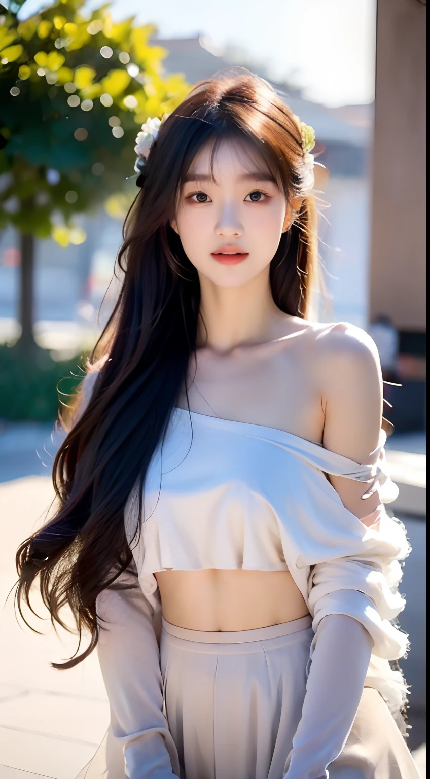 masterpiece、highest quality、cinema、(Cute Japanese Woman:1.3)、23 years old、1 girl、elegant、Black Hair、warm、summer