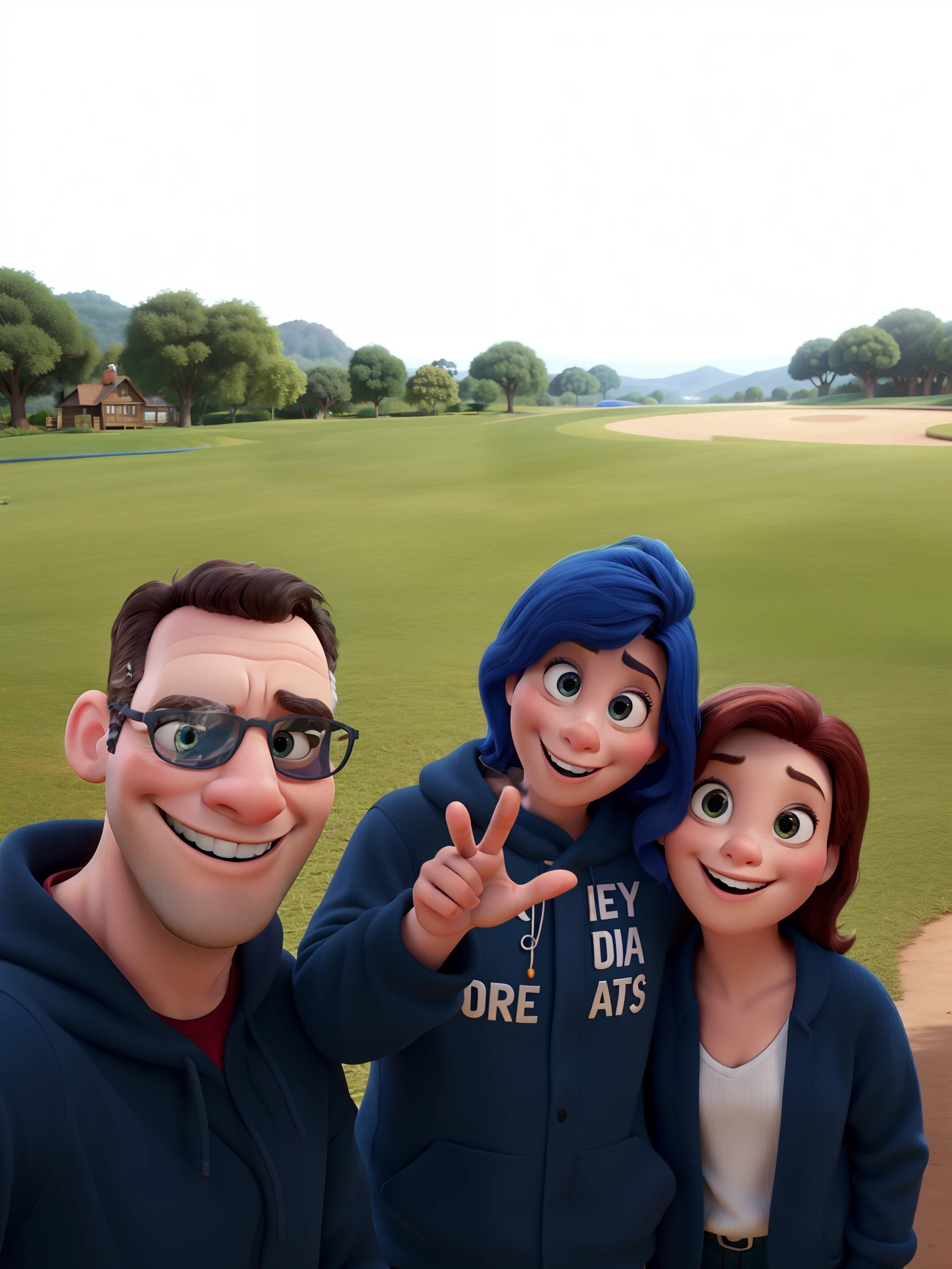 Disney Pixar Style Family, de melhor qualidade, cores vibrantes