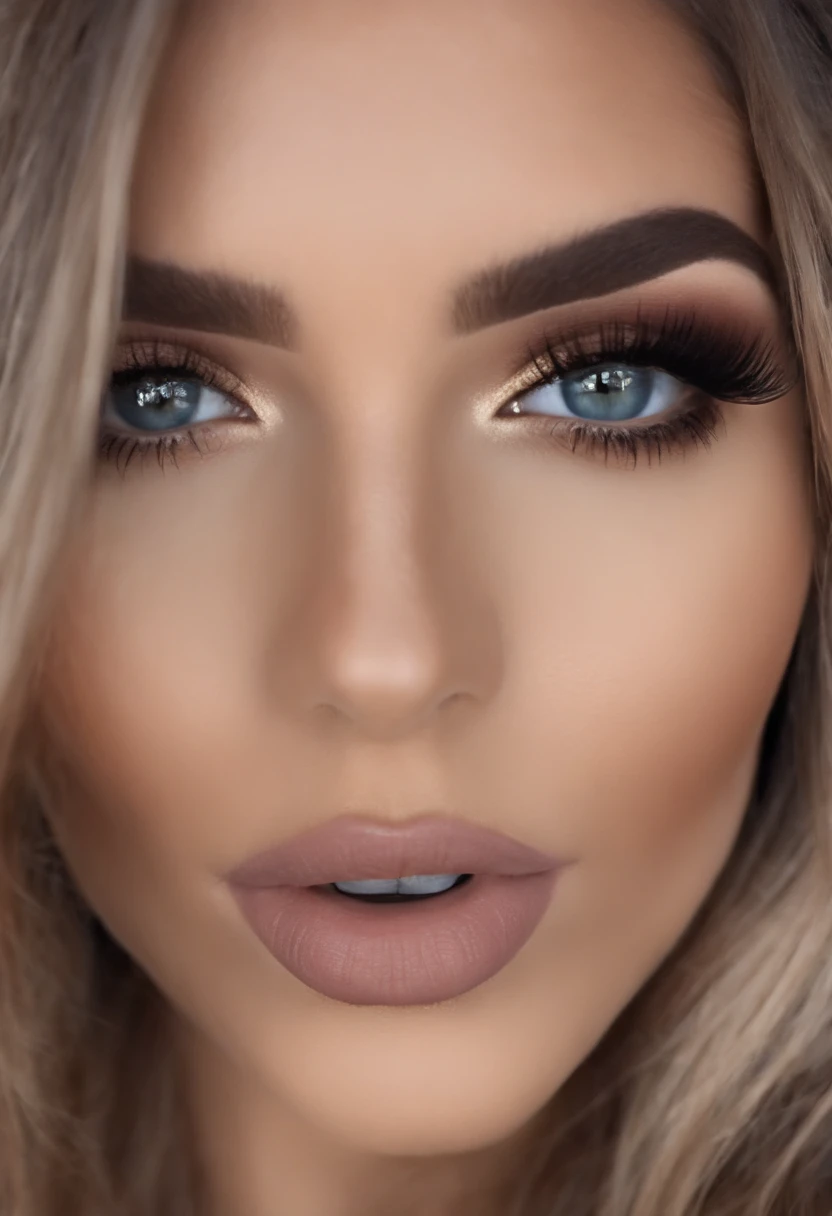 Mulher sexy com olhos azuis, Ultra realista, meticulosamente detalhado, Retrato Sophie Mudd, cabelos loiros ondulados e olhos chamativos, selfie de uma jovem mulher, Camera eyes, Violeta Myers, sem maquiagem, Maquiagem pesada, staring directly at camera, Rosto com Artgram, Maquiagem ousada, vestido vermelho e preto com detalhes dourado e capa, Medium to large bust