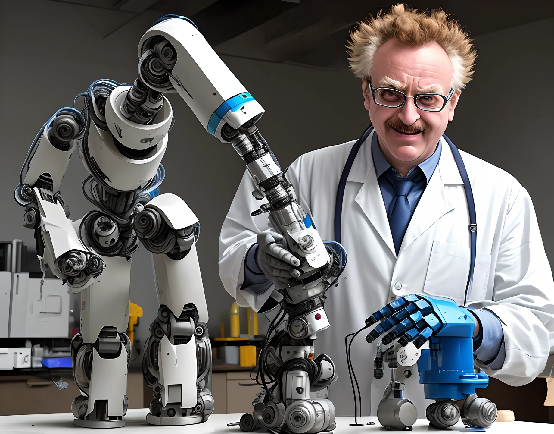 A mad scientist who has a penchant for creating robots
