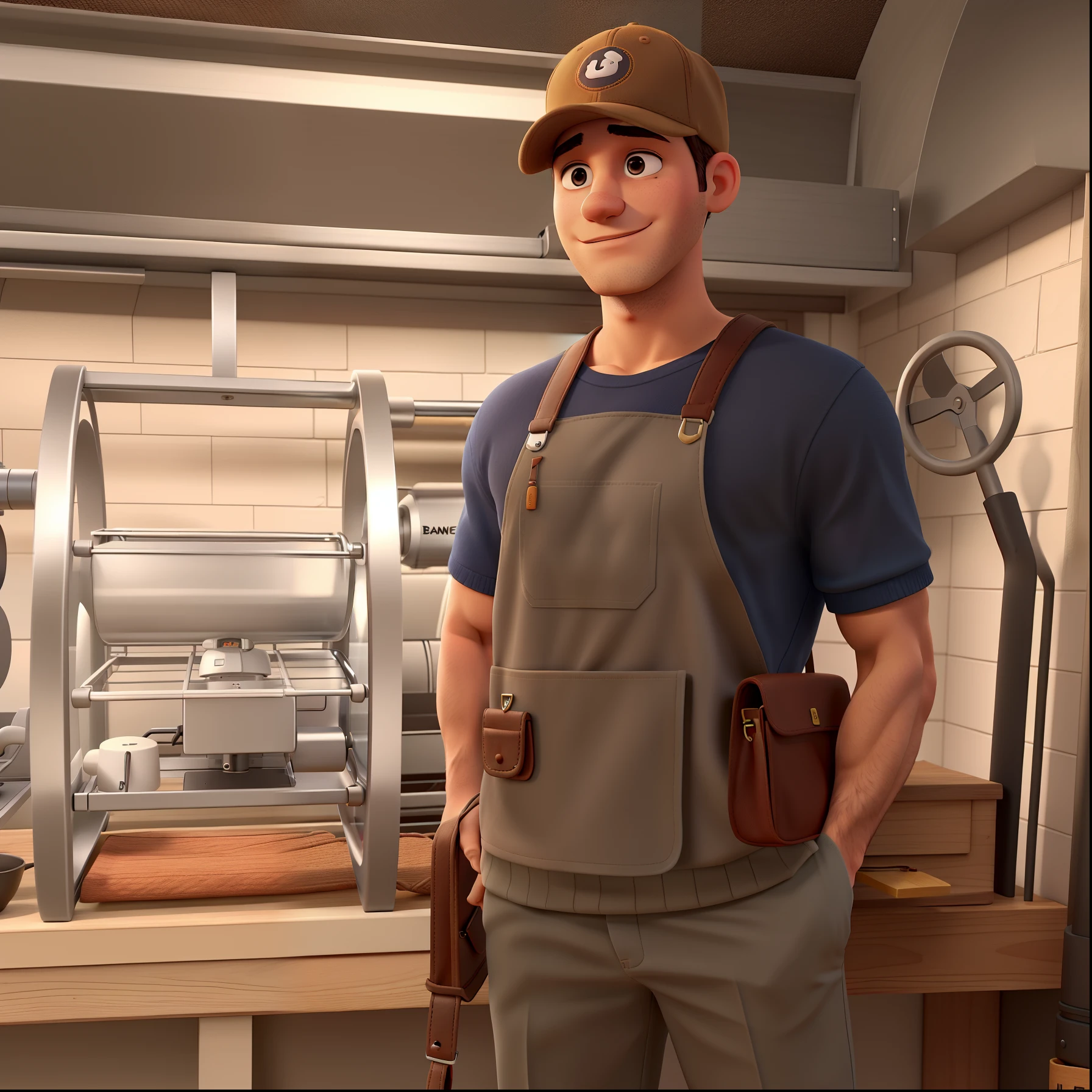 Homem branco, Roaster cap and outfit