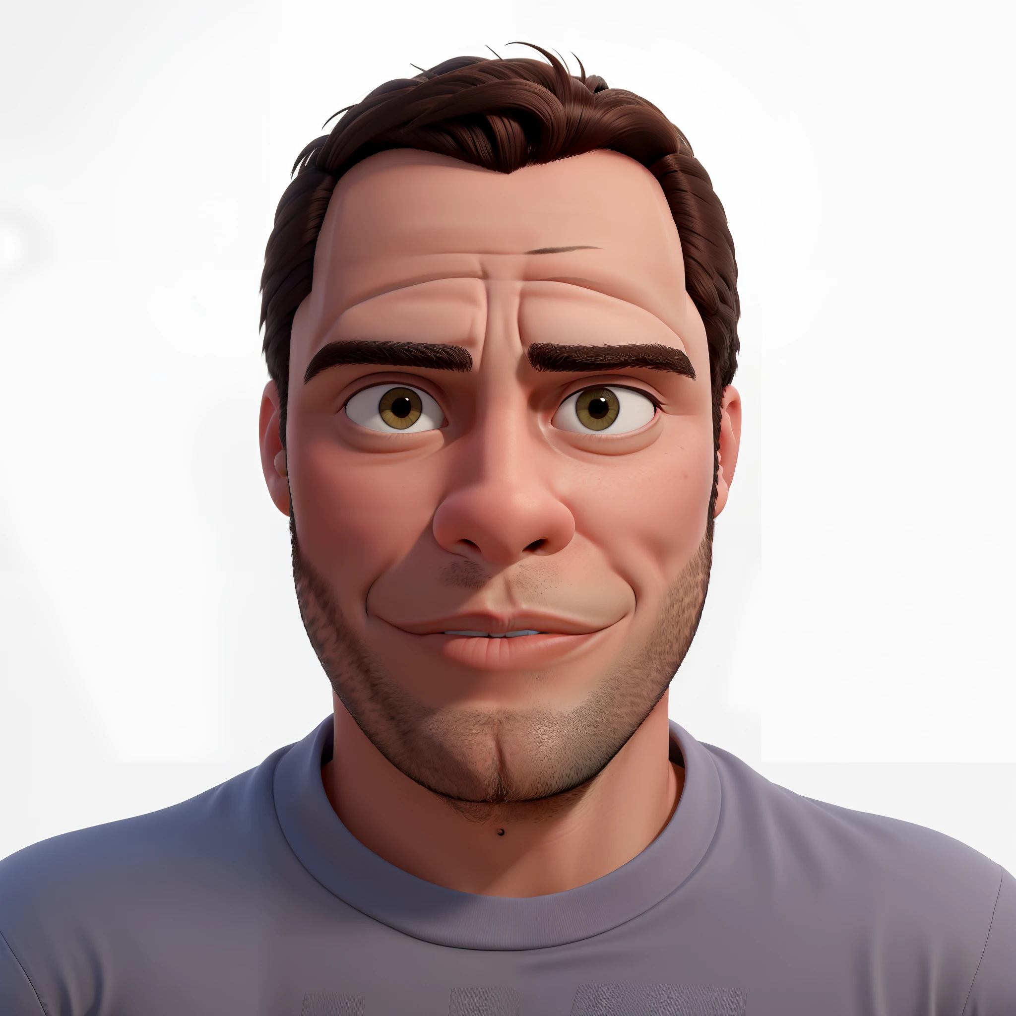 Obra-prima, de melhor qualidade, alta qualidade, um homem jovem, cabelo curto , castanho medio, em um dia ensolarado.