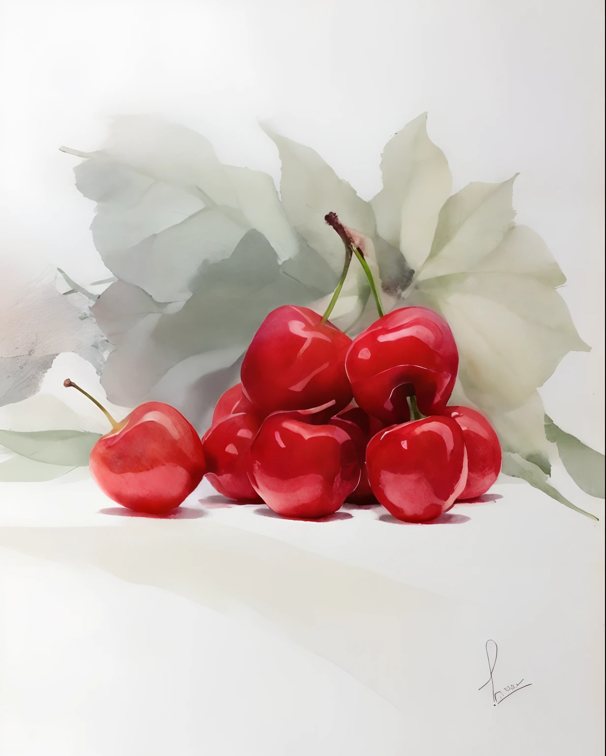 a drawing of a bunch of cherries on a table, cherries, realism drawing, there is one cherry, a pencil sketch, in a style of hyperrealism, monochrome drawing, black and white graphite drawing, minimalistic drawing, by Tom Wänerstrand, graphite on paper, black and white drawing, a charcoal drawing, artistic drawing, matte drawing, traditional drawing style