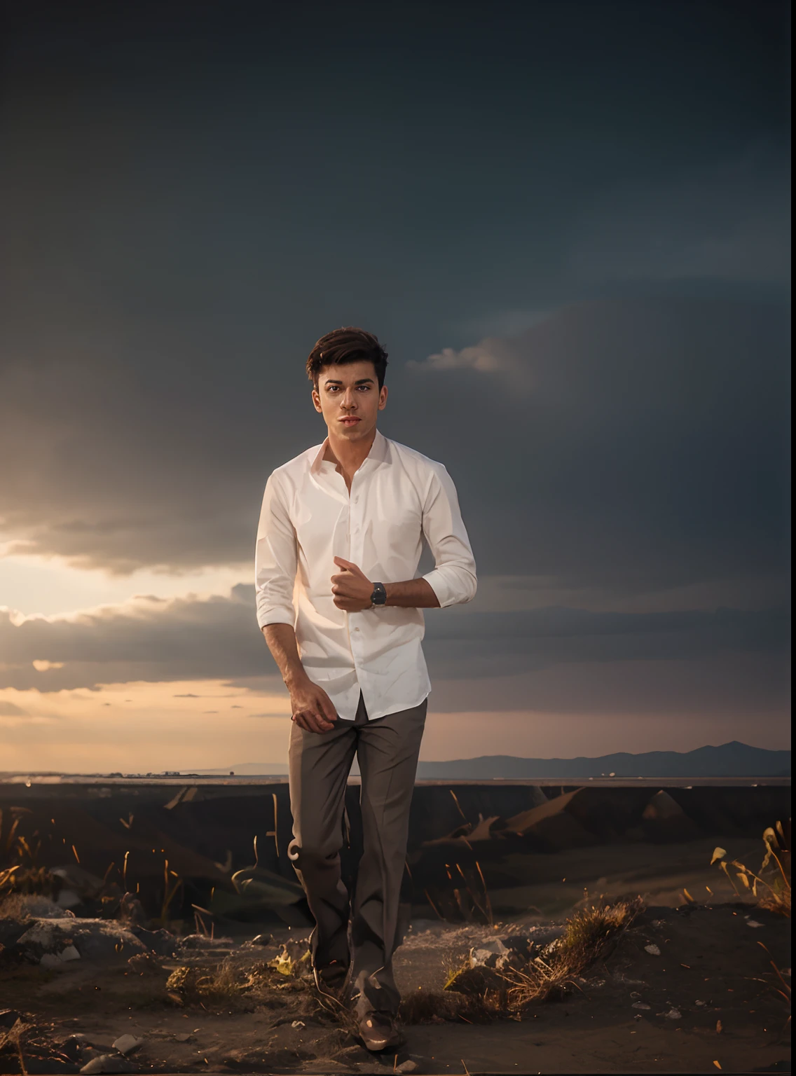 Change background handsome boy, face, 8k ultra realistic