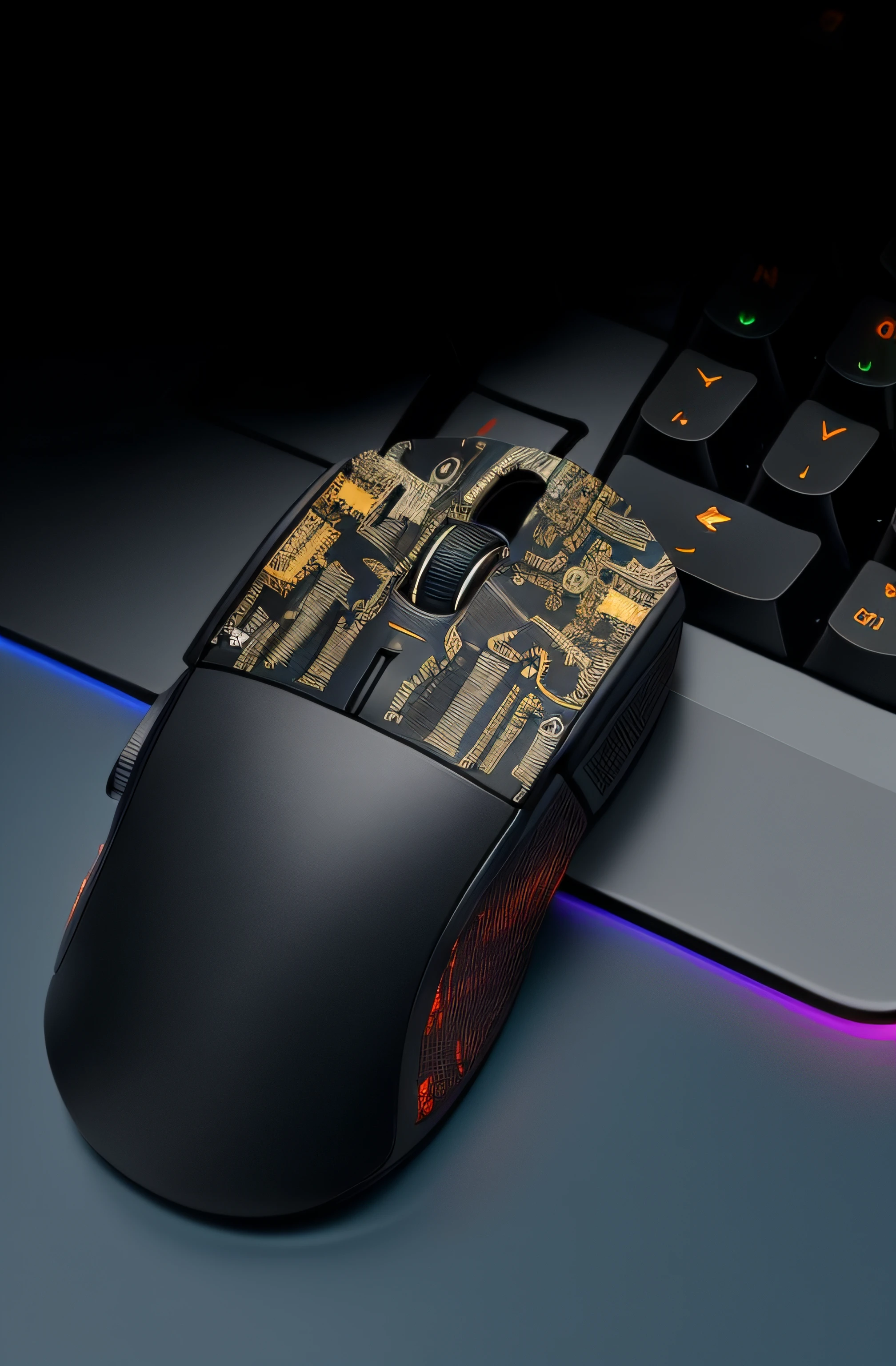 there is a computer mouse sitting on top of a keyboard, mouse, computer mouse, scrolling computer mouse, side view intricate details, mouse photo, stunningly detailed, maplestory mouse, easy to use, intricate lining, close up details, skin on the gaming pc, cyborg mouse, cyberpunk mouse folk engineer, ultra intricate, gaming, mechanical keyboard