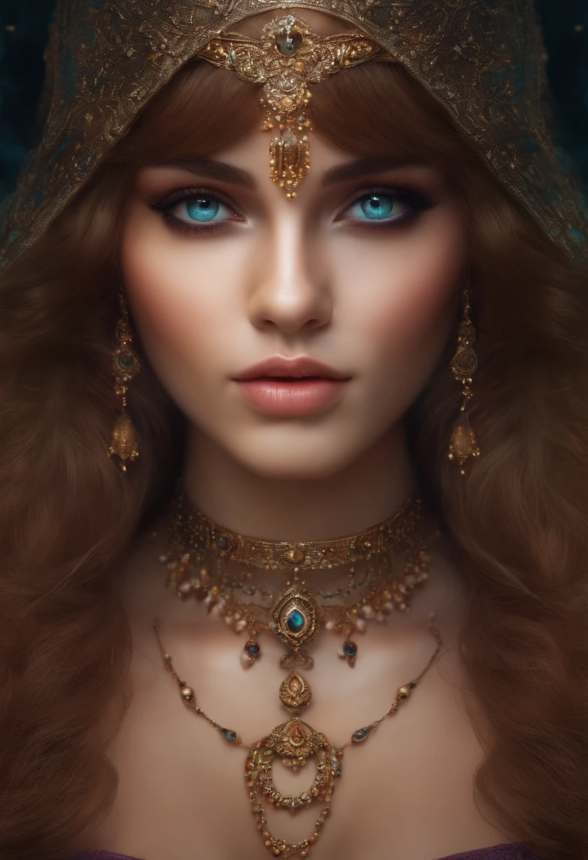 Human girl Looking into you soul
