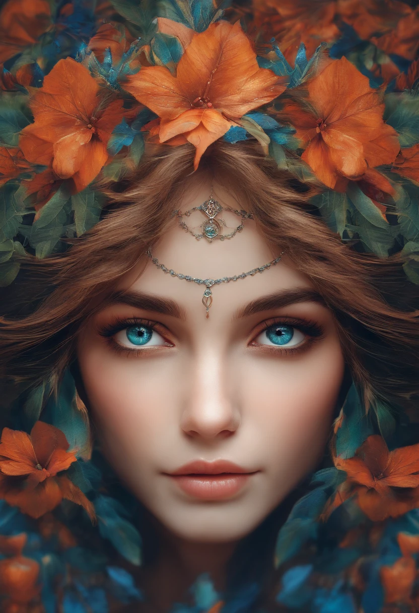 Human girl Looking into you soul