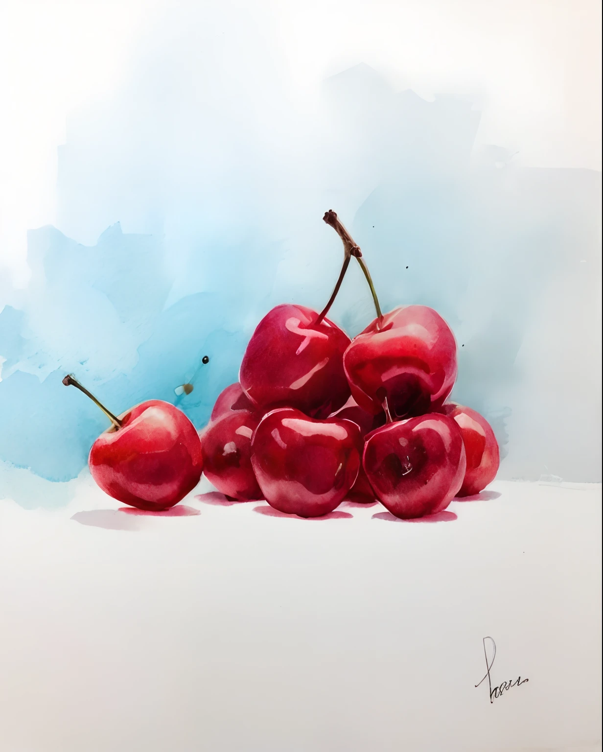 a drawing of a bunch of cherries on a table, cherries, realism drawing, there is one cherry, a pencil sketch, in a style of hyperrealism, monochrome drawing, minimalistic drawing, black and white graphite drawing, by Tom Wänerstrand, graphite on paper, black and white drawing, a charcoal drawing, artistic drawing, matte drawing, traditional drawing style