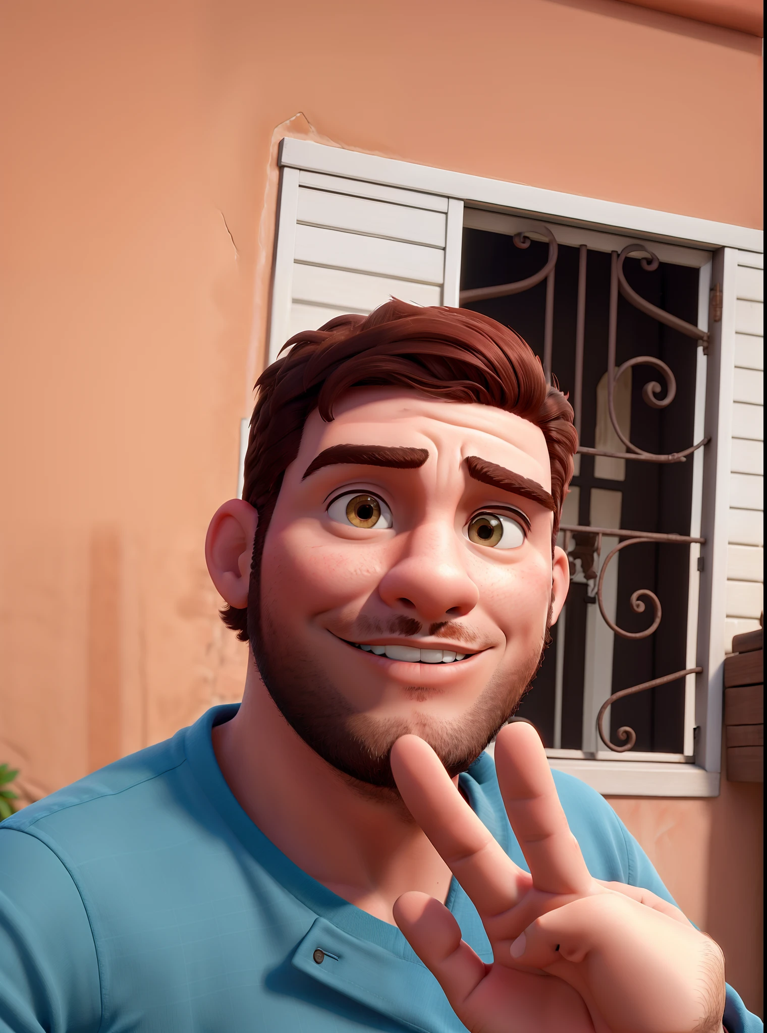 Um homem moreno estilo Disney, alta qualidade, melhor qualidade