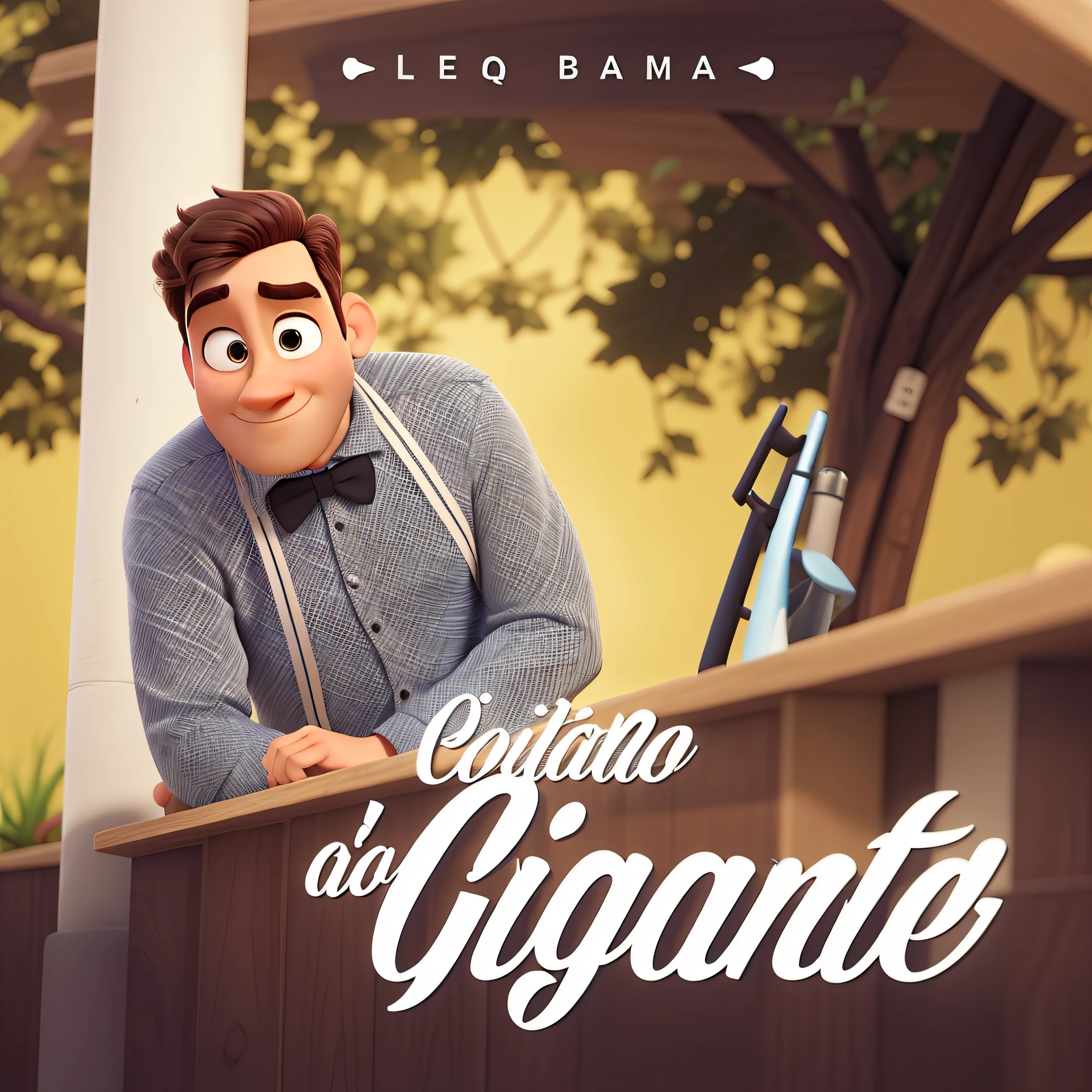 UM HOMEM ESTILO PIXAR, ALTA QUALIDADE, MELHOR QUALIDADE