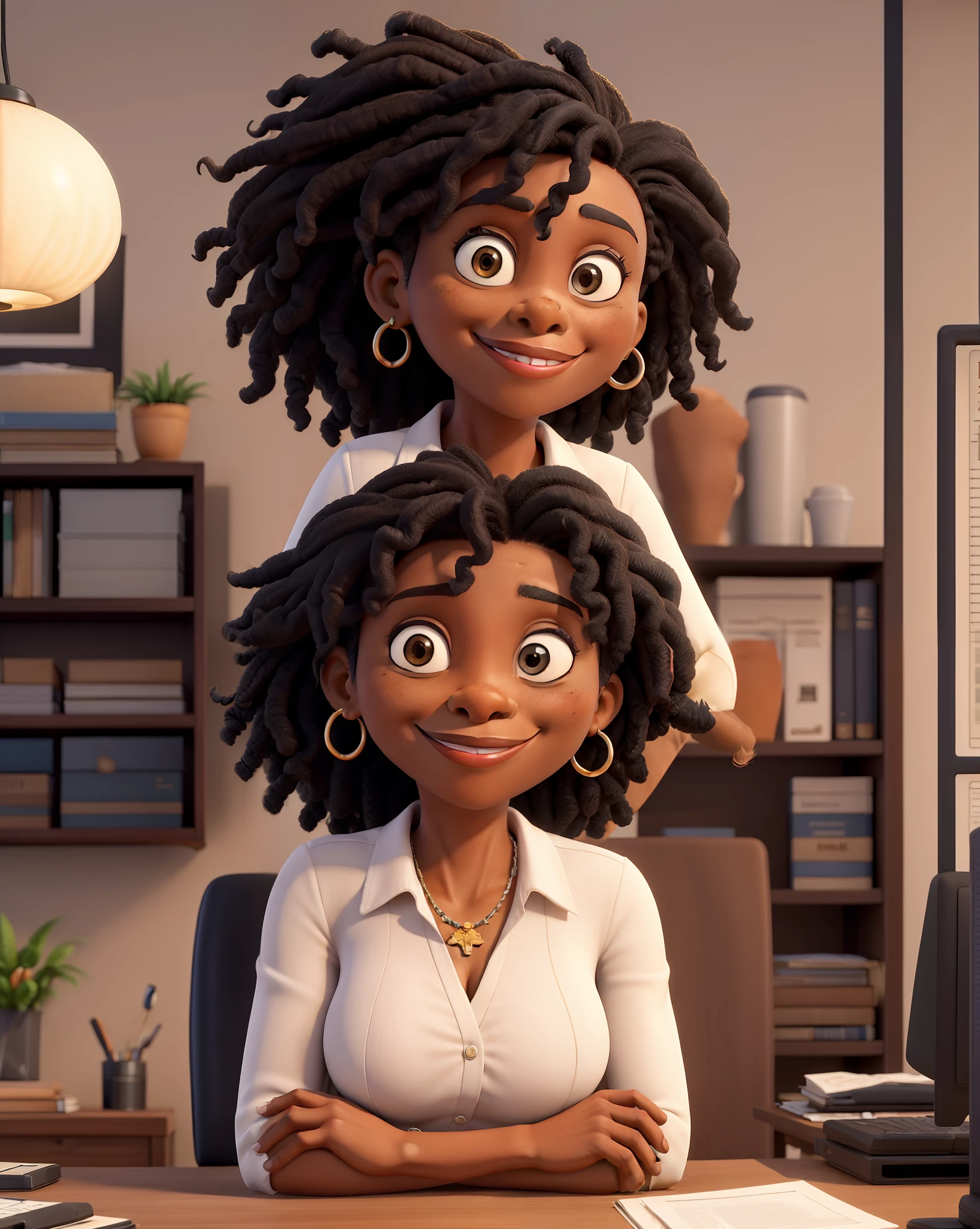 obra-prima, melhor qualidade, Portrait of average successful mature black woman looking at camera with arms crossed. Smiling African-American businesswoman in new office. tatuagem no pulso, tatuagem no ombro