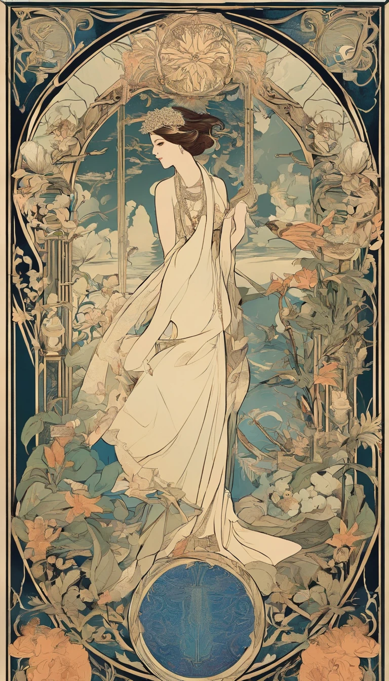 1920s,the scientist,Middle-aged woman,Manteau blanc,serious,eye glass,Lush plants,The heart,Psychiatrist,blue colored eyes,2.7D,Ultra-high sharpness,超高分辨率,8K