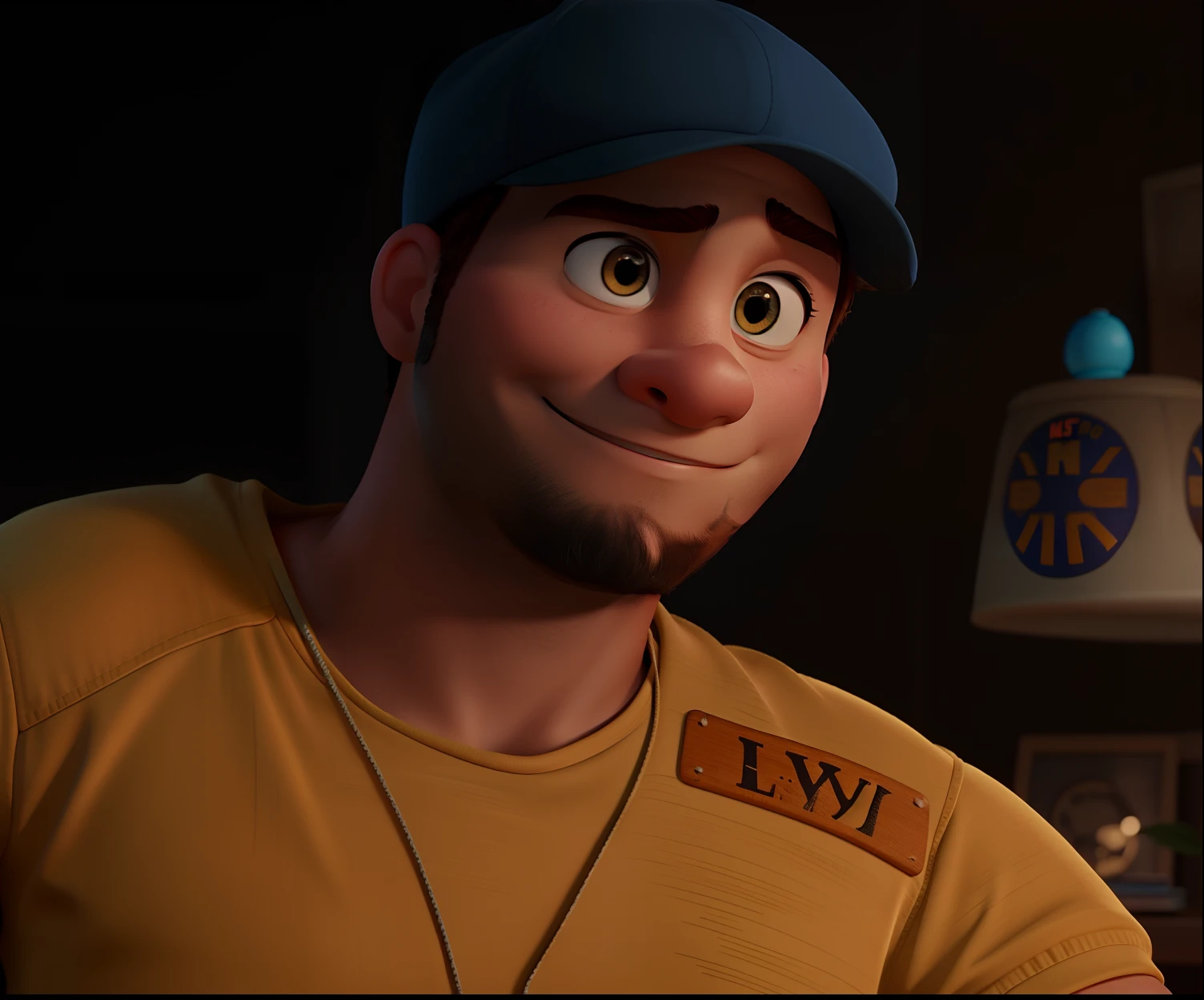 Um homem no estilo Disney pixar, alta qualidade, melhor qualidade