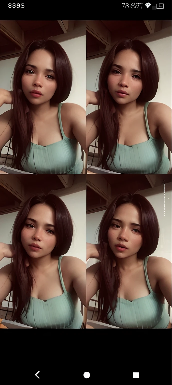 Un primer plano de una mujer con un plato de comida frente a ella, Parece Fabiula Nascimento, Con filtros de Instagram, foto filtrada, Imagen filtrada, 1285445247], 1 8 yo, 2263539546], muy, muy baja calidad, Modelo de Instagram, Tu teta