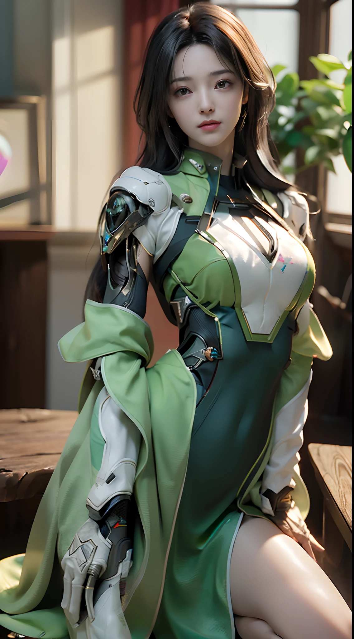 ((Best quality)), ((masterpiece)), (detailed:1.4), 3D, an image of a beautiful cyberpunk female,HDR (High Dynamic Range),Ray Tracing,NVIDIA RTX,Super-Resolution,Unreal 5,Subsurface scattering,PBR Texturing,Post-processing,Anisotropic Filtering,Depth-of-field,Maximum clarity and sharpness,Multi-layered textures,Albedo and Specular maps,Surface shading,Accurate simulation of light-material interaction,Perfect proportions,Octane Render,Two-tone lighting,Wide aperture,Low ISO,White balance,Rule of thirds,8K RAW,