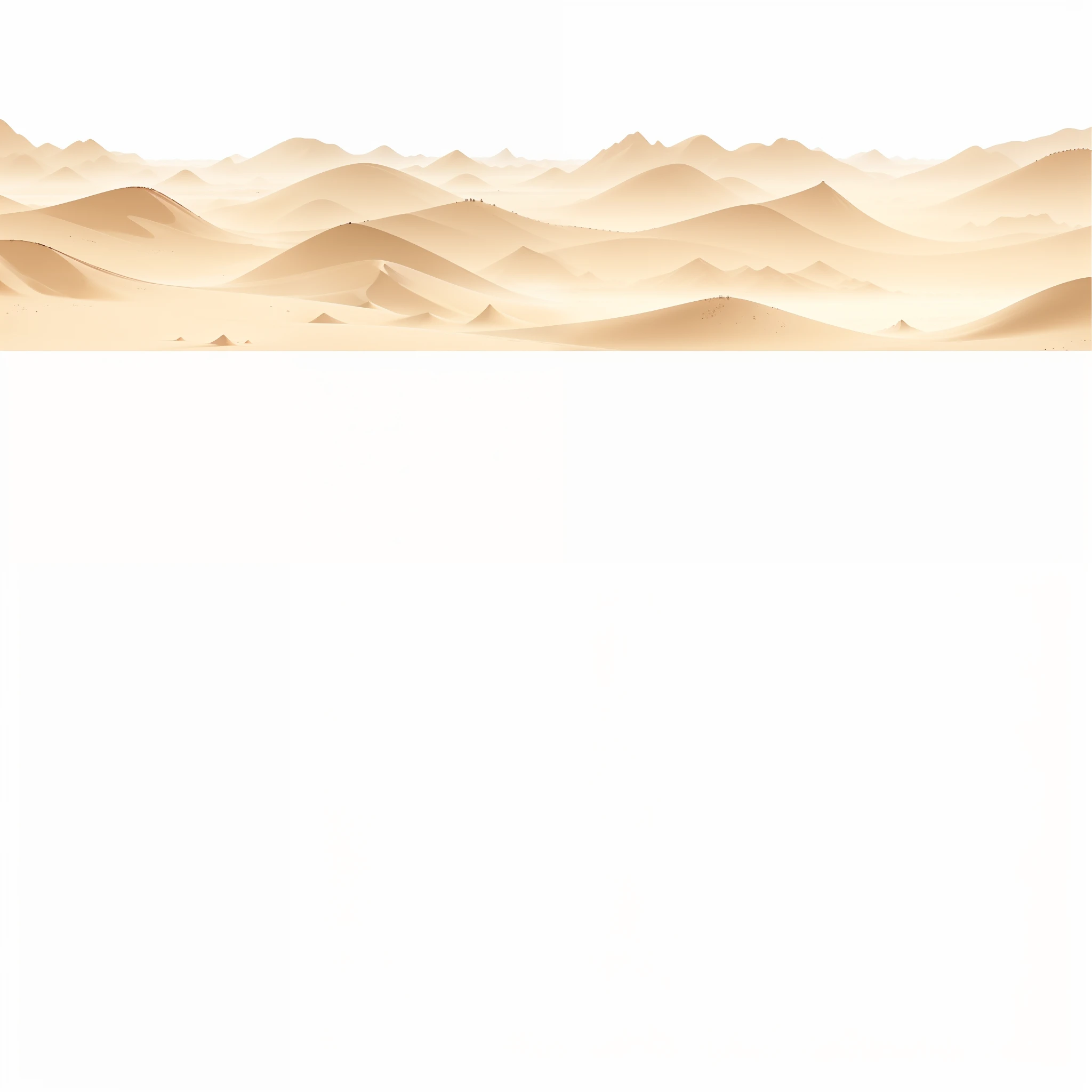 ((Best quality,8K,tmasterpiece)),Monochrome art,minimal style,gradient colors,Desert background,Vast desert,sahara desert,white desert background, mountainous background, Plain background, full view blank background, background sand dunes, new mexican desert background, Vast landscape, background is white